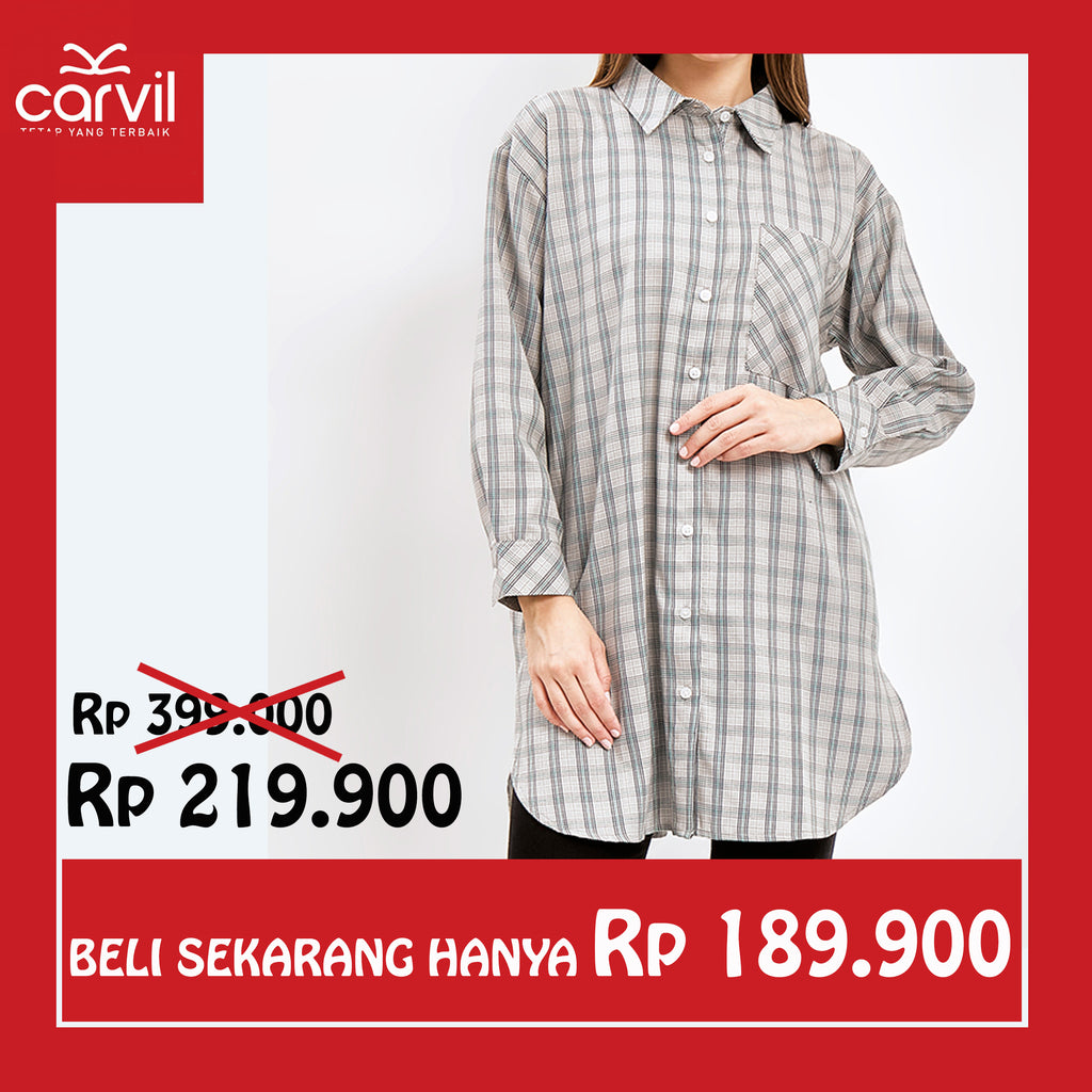 Carvil Kemeja Wanita DELCY-GREEN