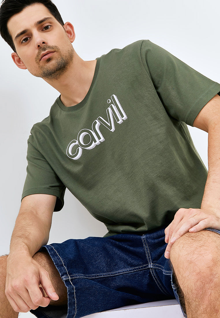 Carvil T-Shirt Man DENSITY-OLI OLIVE
