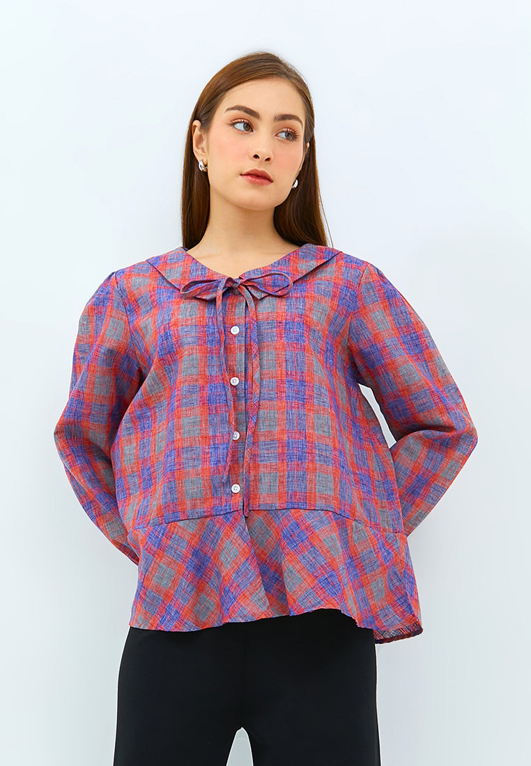 Carvil Kemeja Ladies Eileen - Pink/Purple