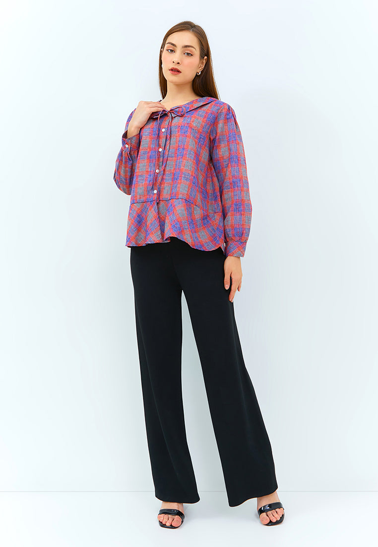 Carvil Kemeja Ladies Eileen - Pink/Purple