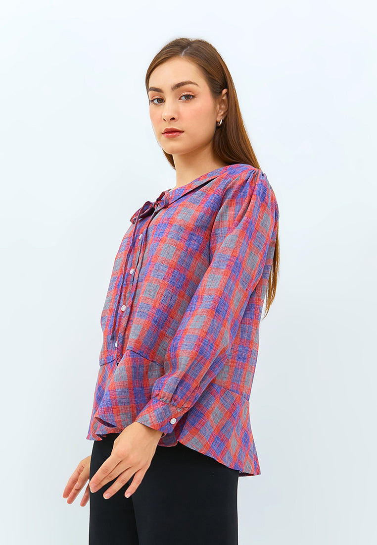 Carvil Kemeja Ladies Eileen - Pink/Purple