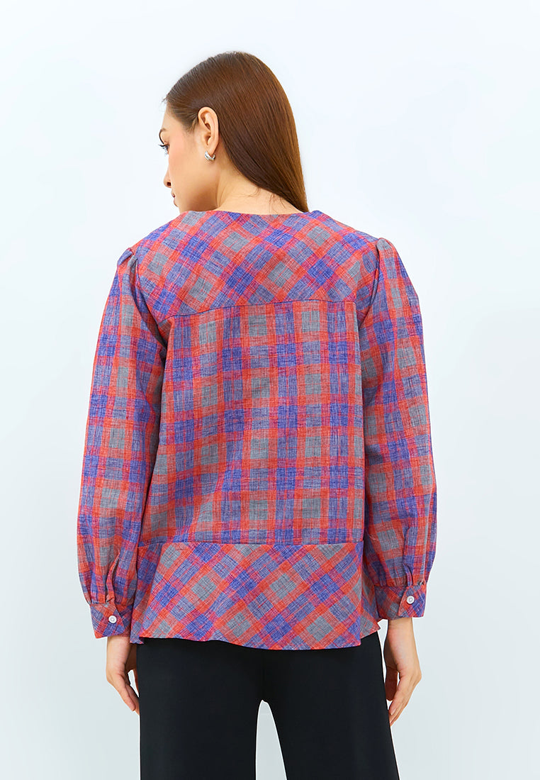 Carvil Kemeja Ladies Eileen - Pink/Purple