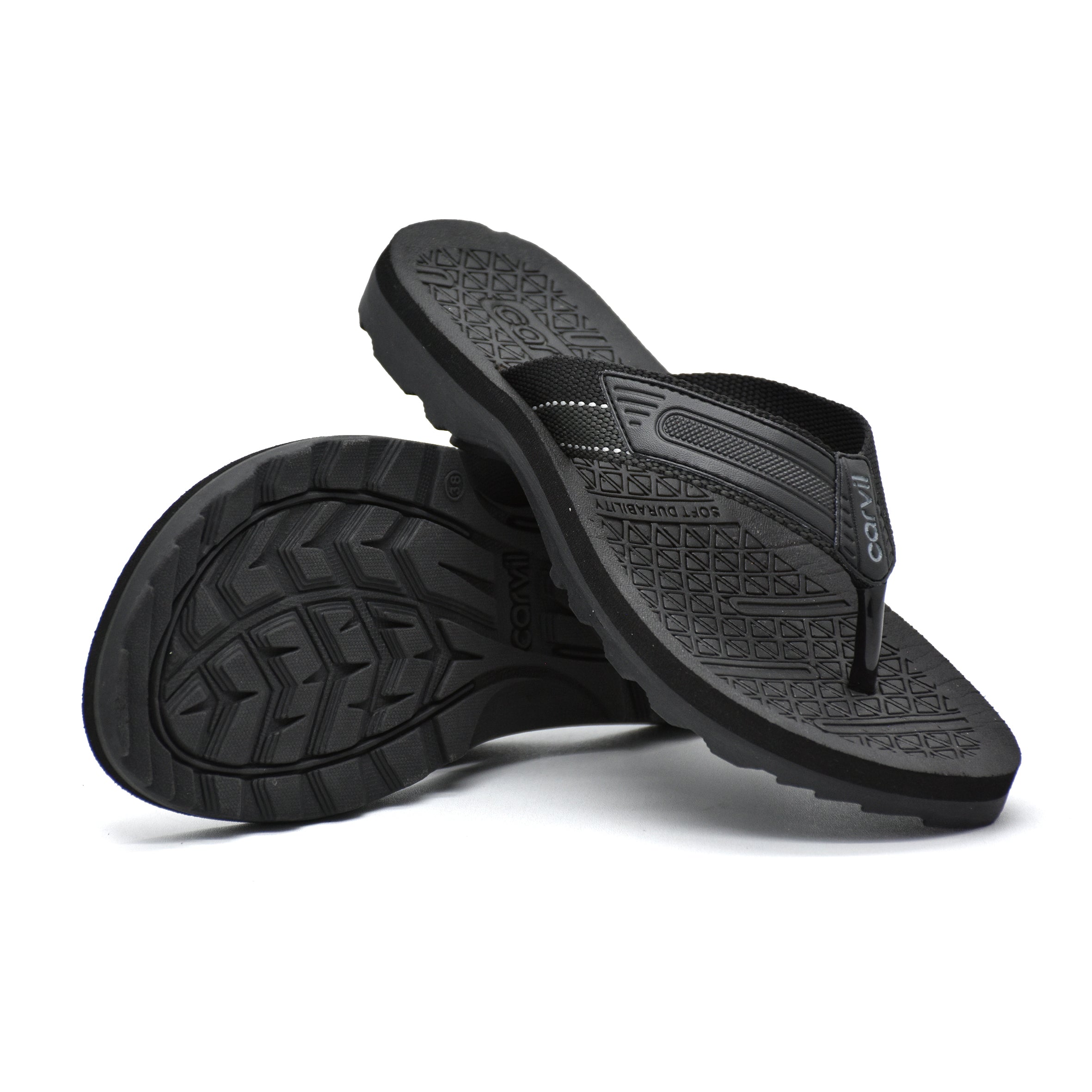 Carvil Sandal Pria ELZIO-M BLACK/GREY
