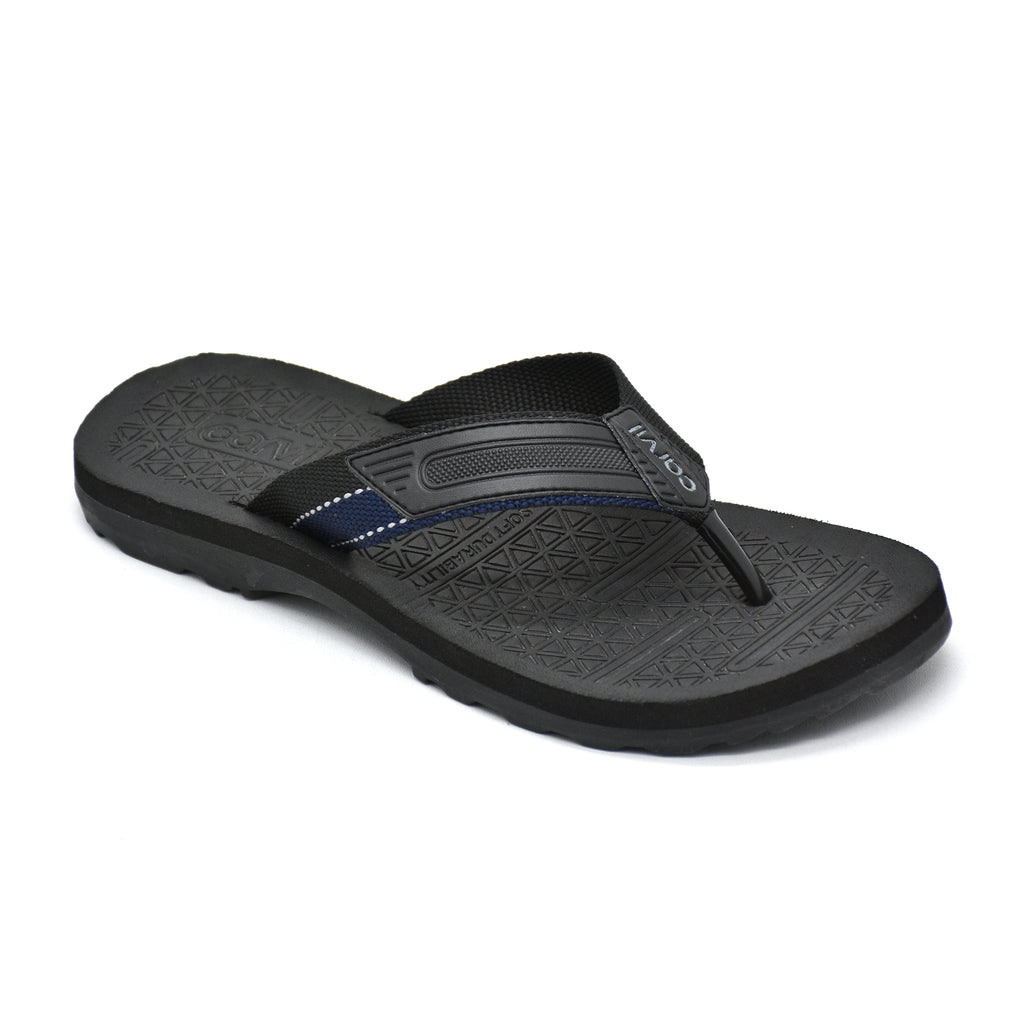 Carvil Sandal Pria ELZIO-M BLACK/NAVY