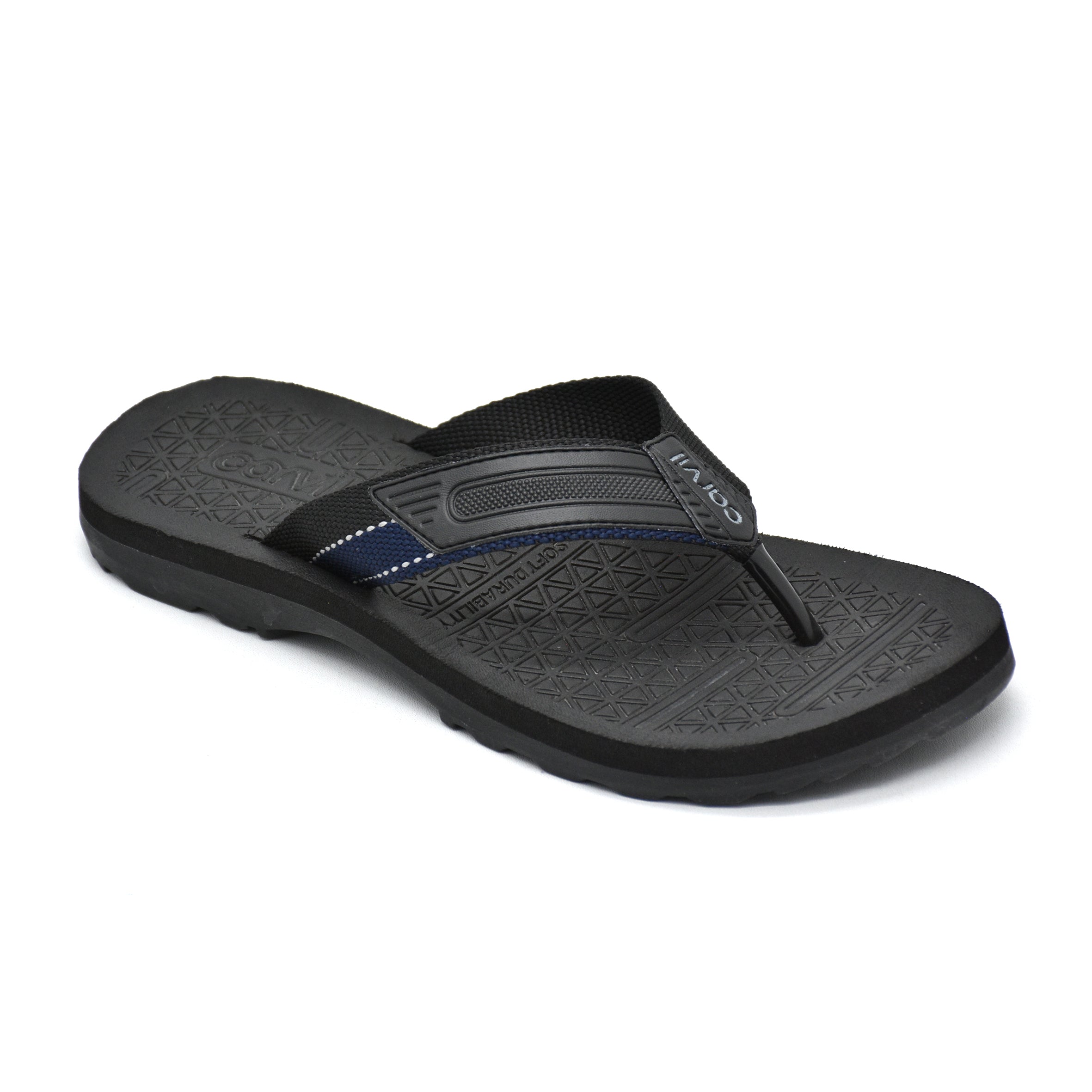 Carvil Sandal Pria ELZIO-M BLACK/NAVY