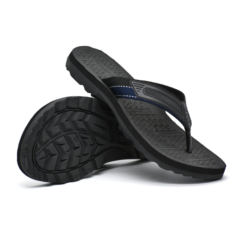 Carvil Sandal Pria ELZIO-M BLACK/NAVY