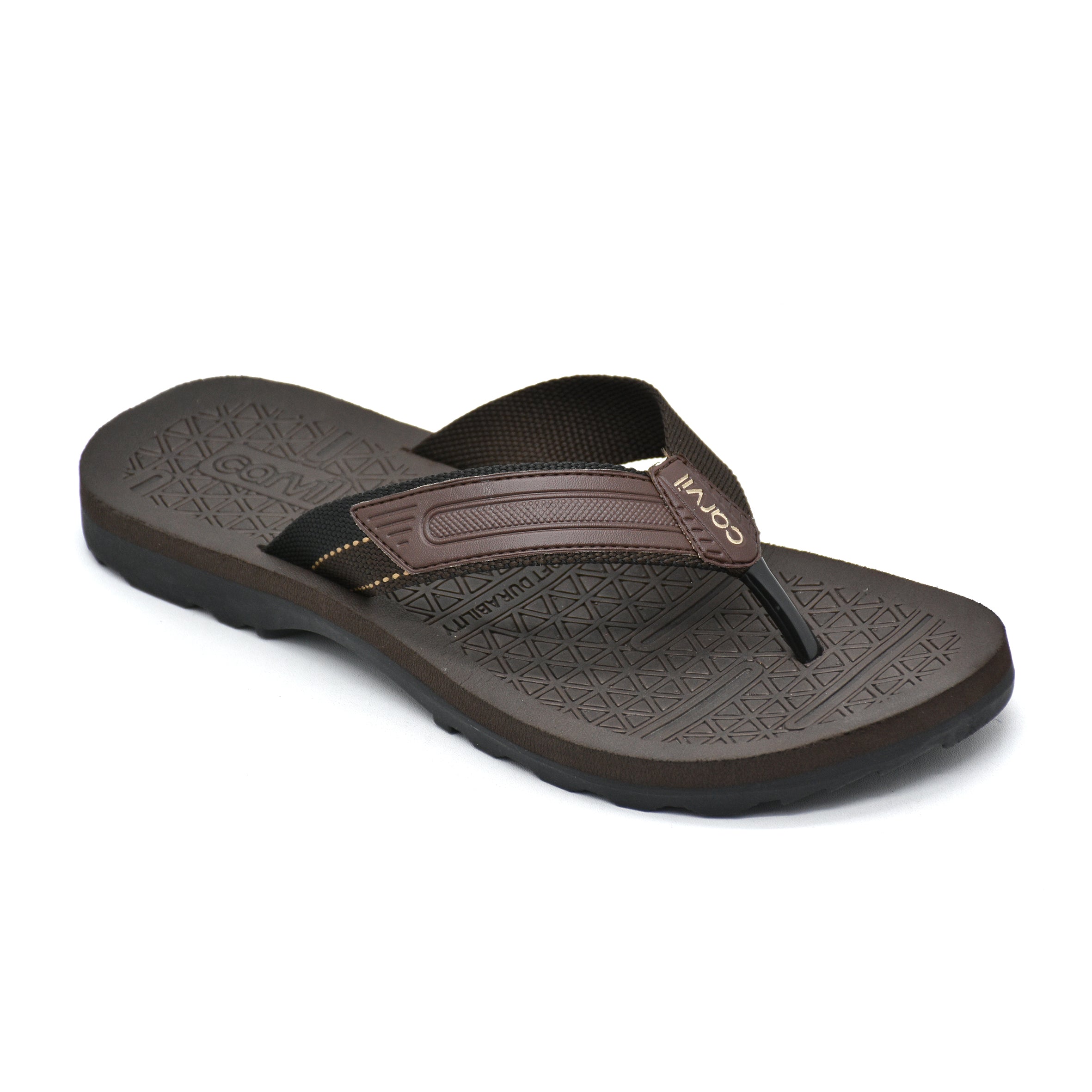 Carvil Sandal Pria ELZIO-M BROWN/BEIGE