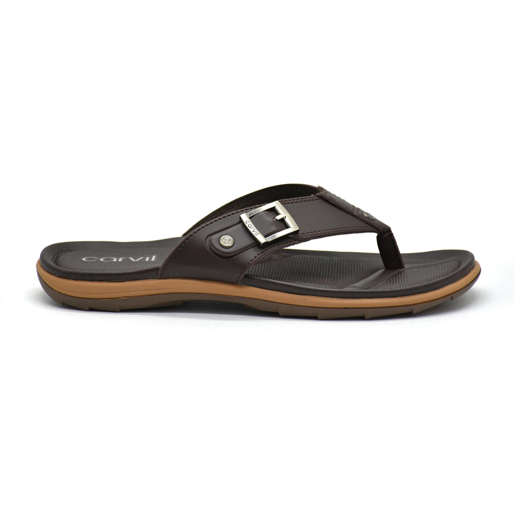 Carvil Sandal Pria ENVIO-01 M DARK BROWN