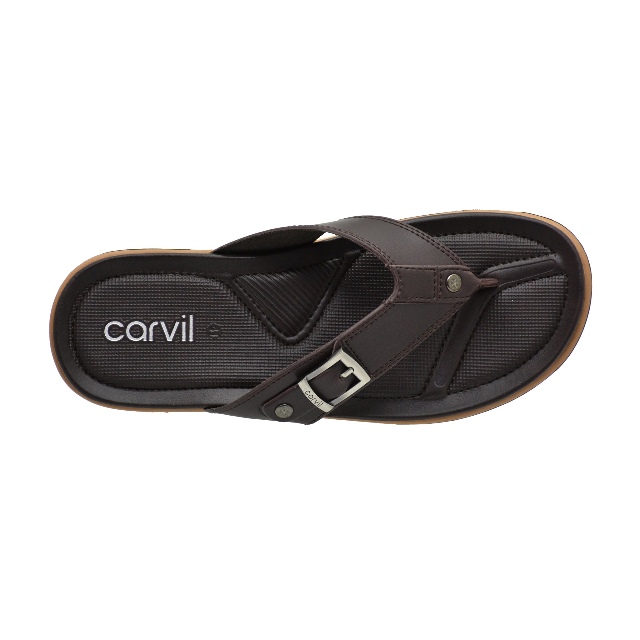 Carvil Sandal Pria ENVIO-01 M DARK BROWN