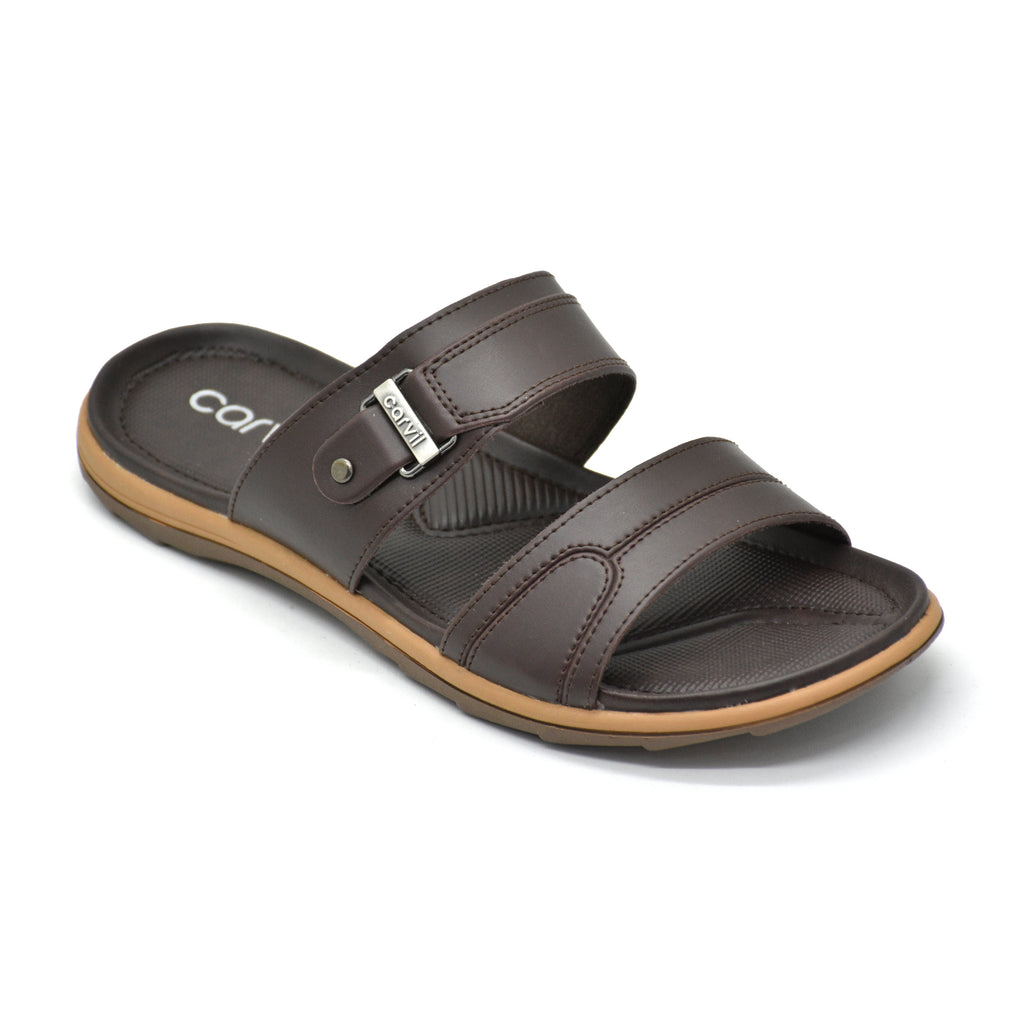 Carvil Sandal Pria ENVIO-02 M DARK BROWN