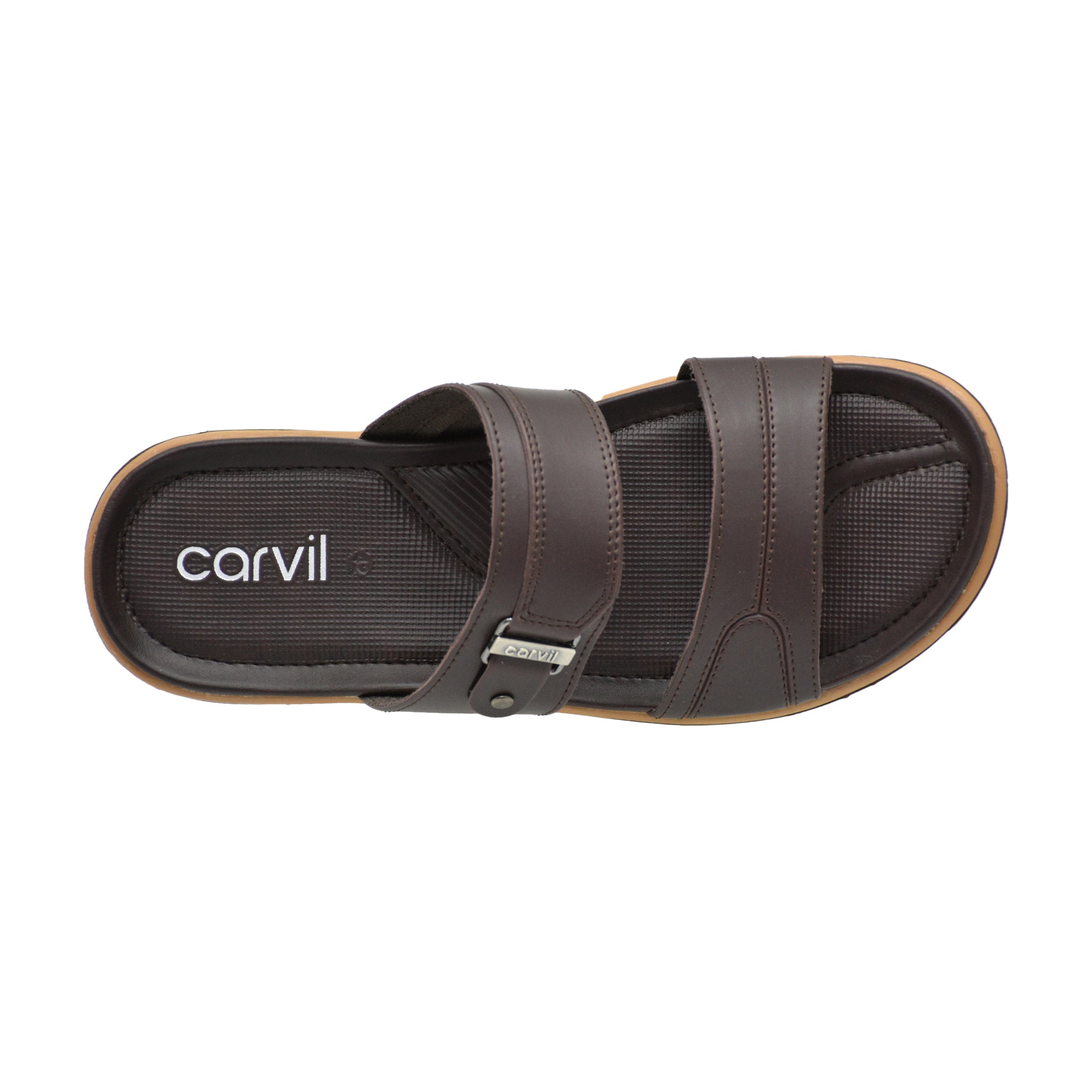 Carvil Sandal Pria ENVIO-02 M DARK BROWN