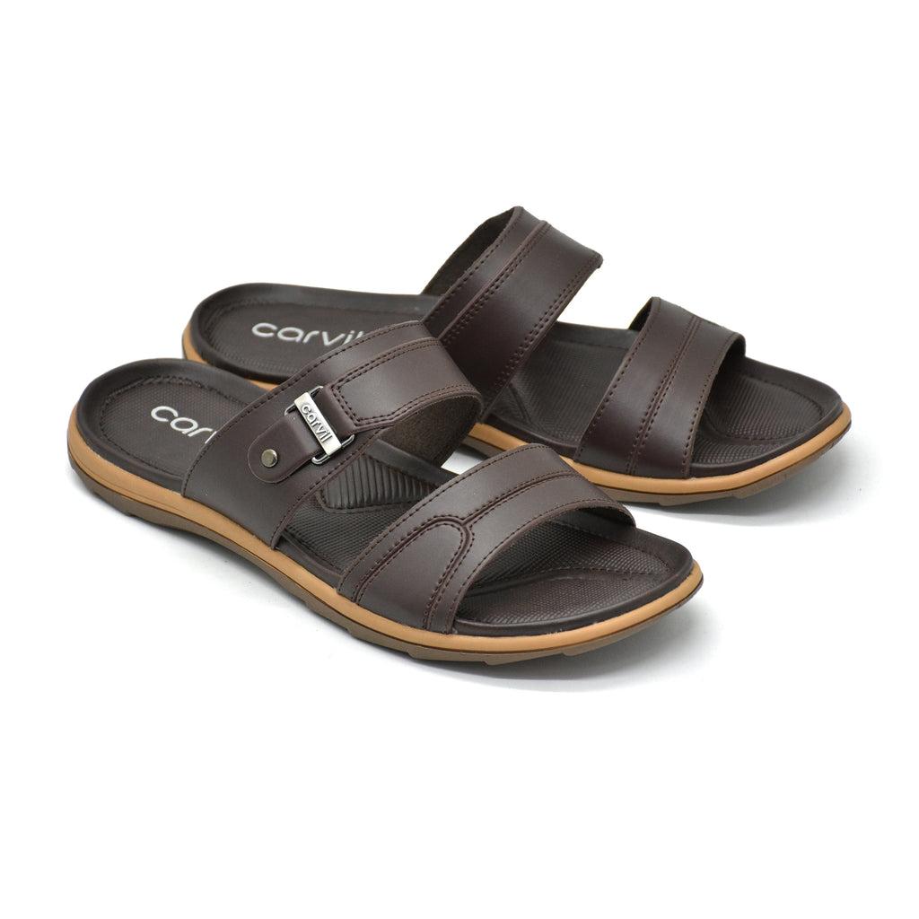 Carvil Sandal Pria ENVIO-02 M DARK BROWN