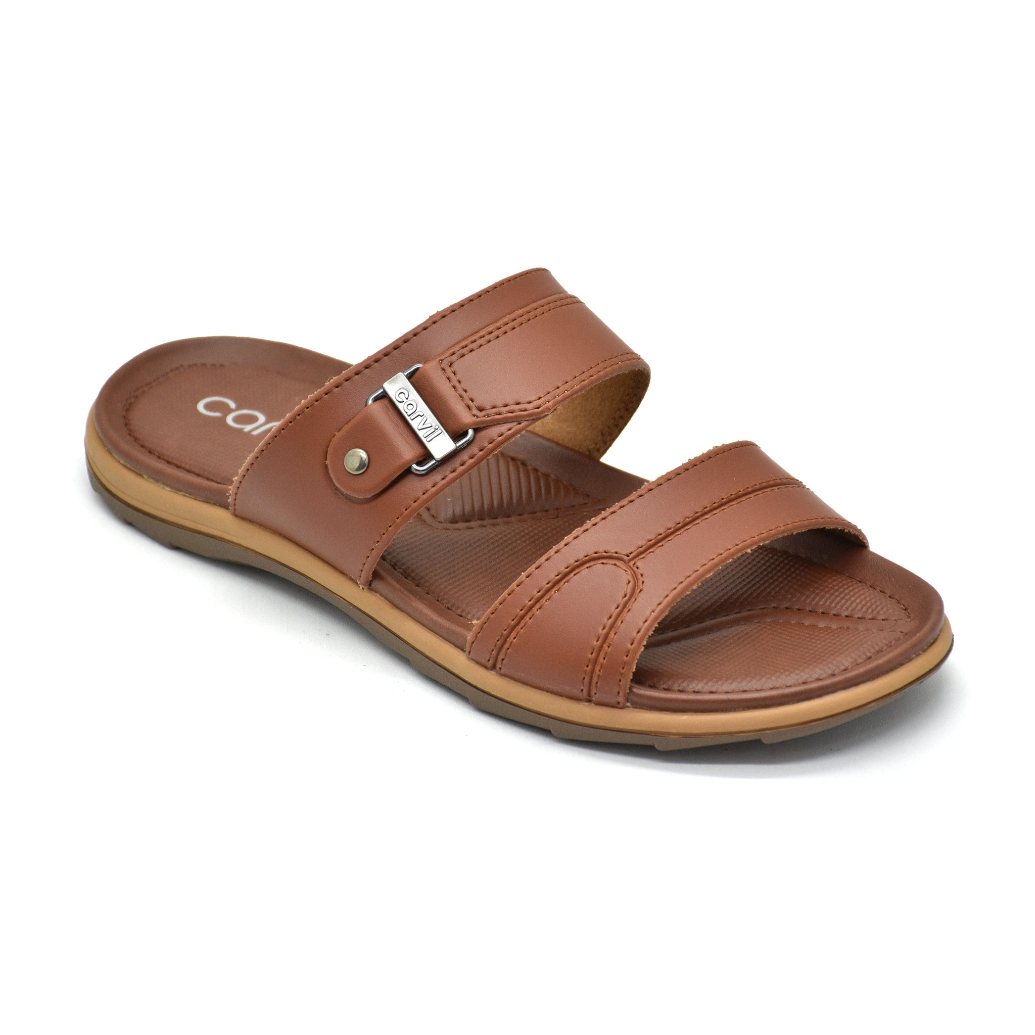 Carvil Sandal Pria Envio-02 Stone