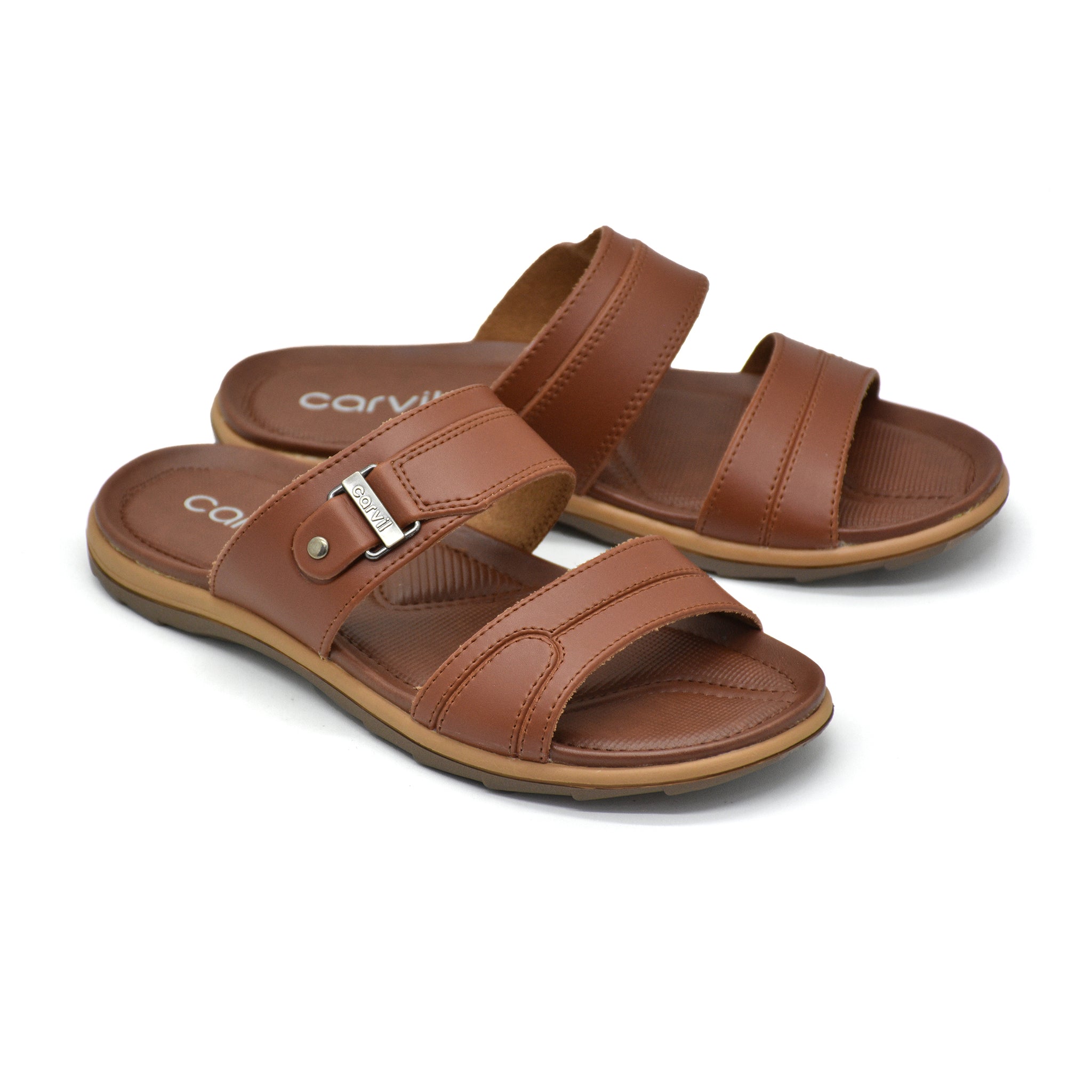 Carvil Sandal Pria Envio-02 Stone