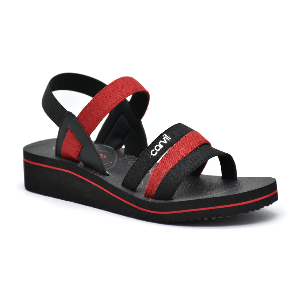 Carvil Sandal Wanita FARANISA-TB BLACK/RED