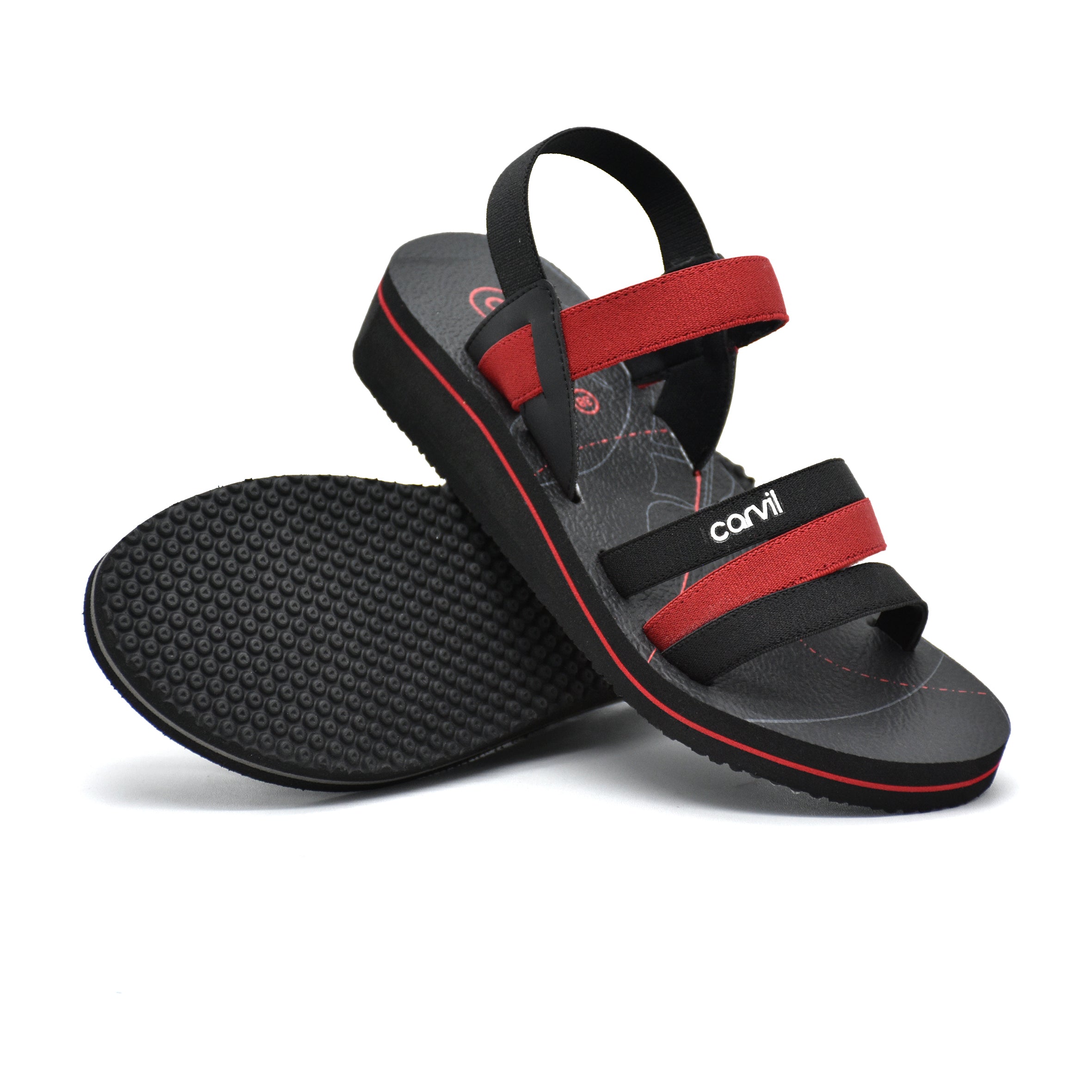 Carvil Sandal Wanita FARANISA-TB BLACK/RED