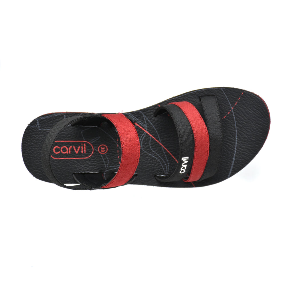 Carvil Sandal Wanita FARANISA-TB BLACK/RED