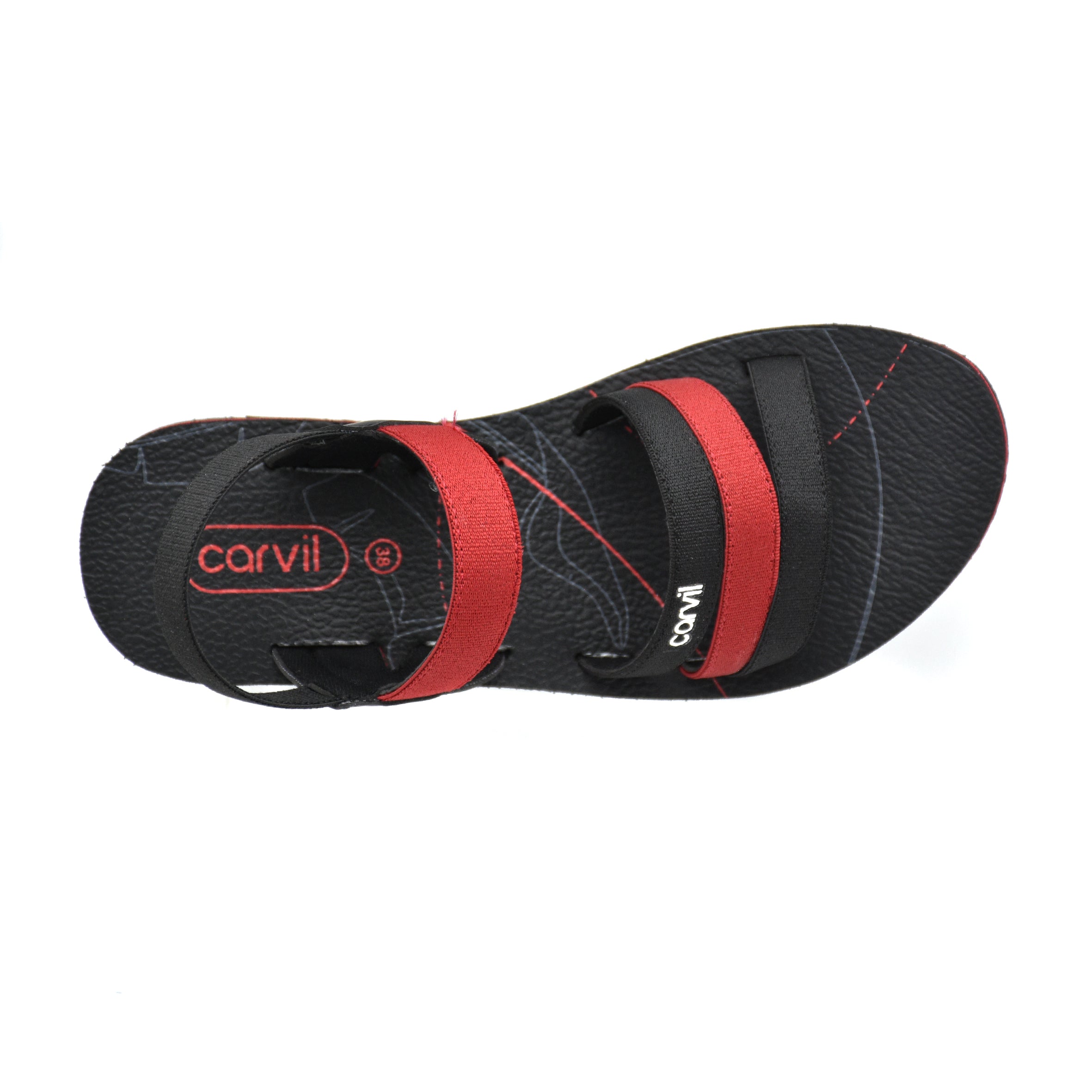 Carvil Sandal Wanita FARANISA-TB BLACK/RED