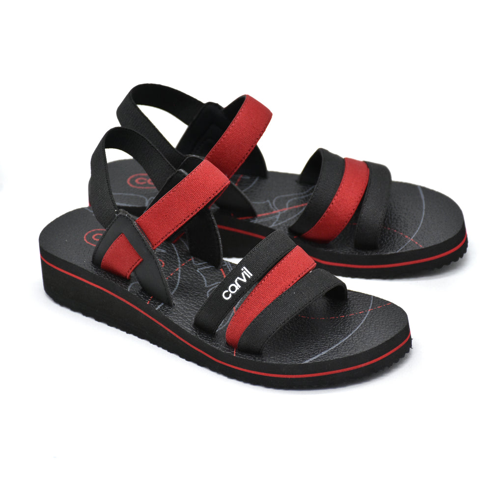 Carvil Sandal Wanita FARANISA-TB BLACK/RED