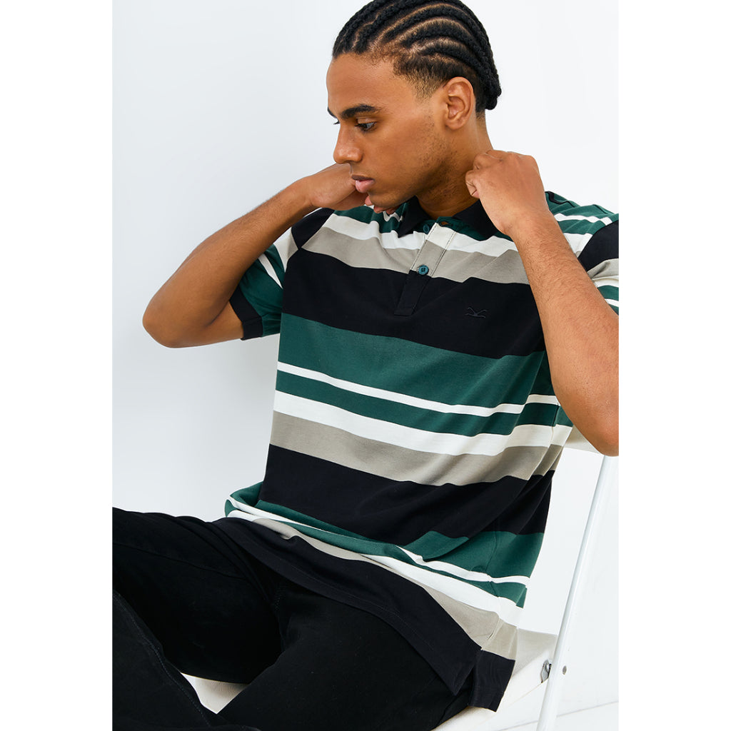 Carvil Polo Salur Pria FAZIO-03 BLACK/GREEN