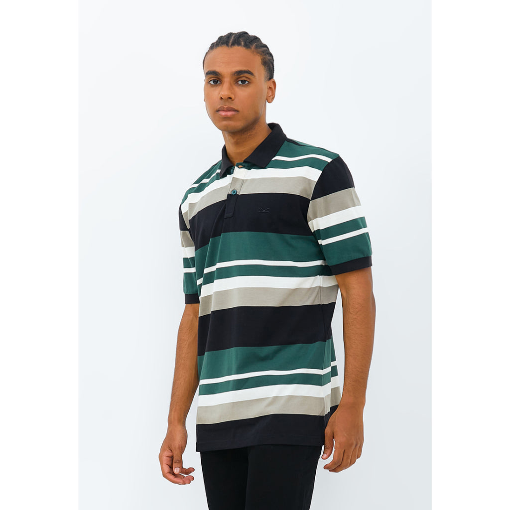 Carvil Polo Salur Pria FAZIO-03 BLACK/GREEN