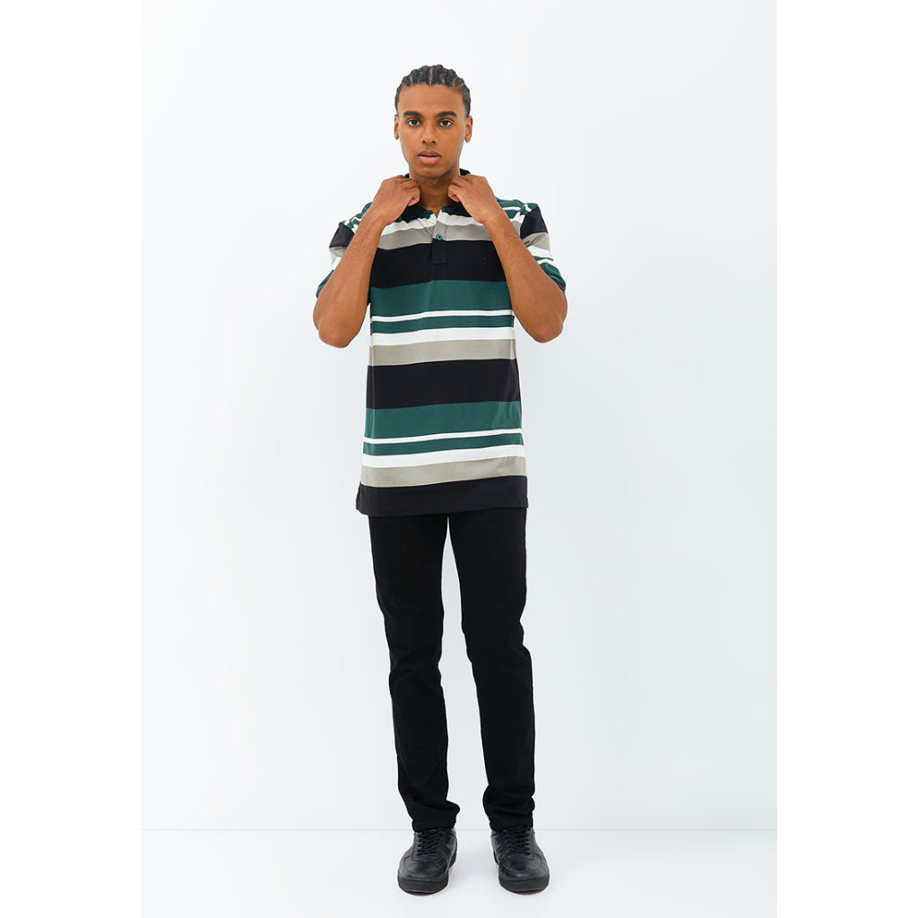 Carvil Polo Salur Pria FAZIO-03 BLACK/GREEN