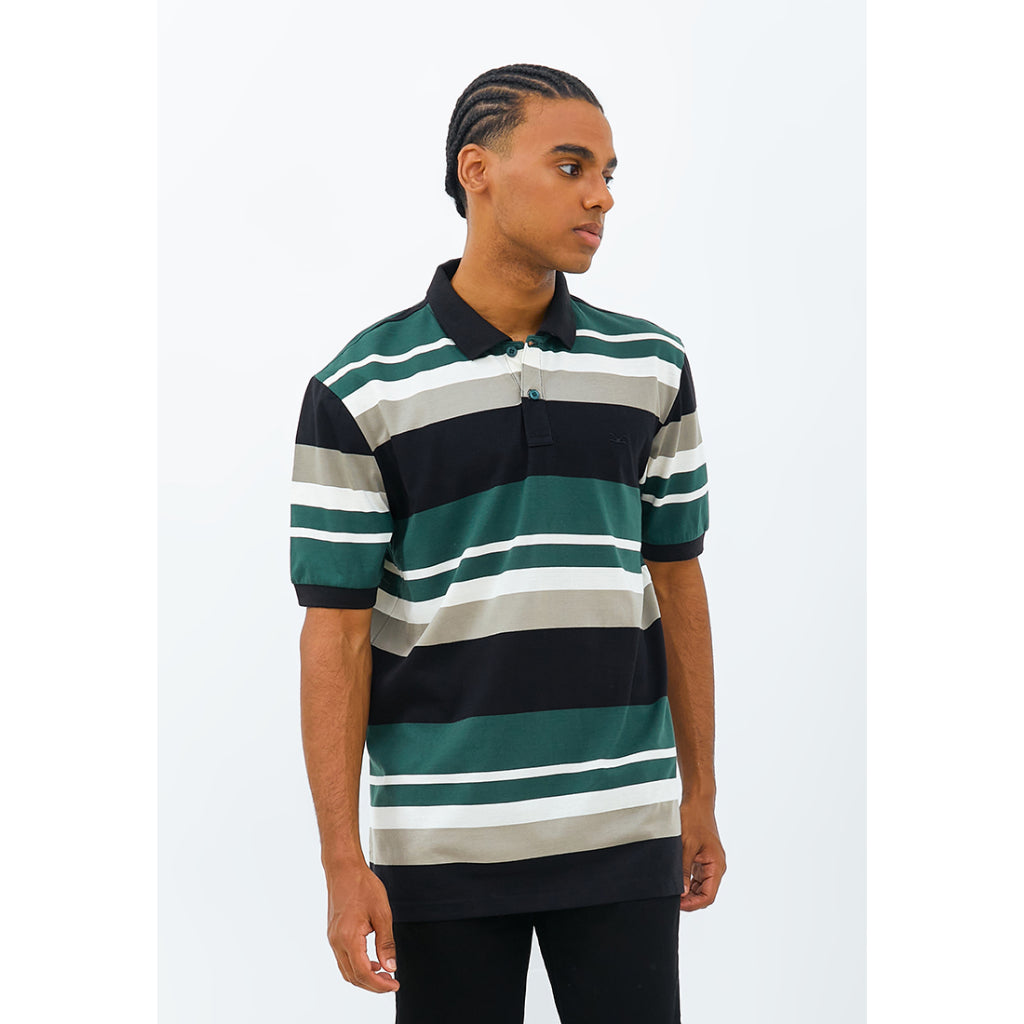 Carvil Polo Salur Pria FAZIO-03 BLACK/GREEN