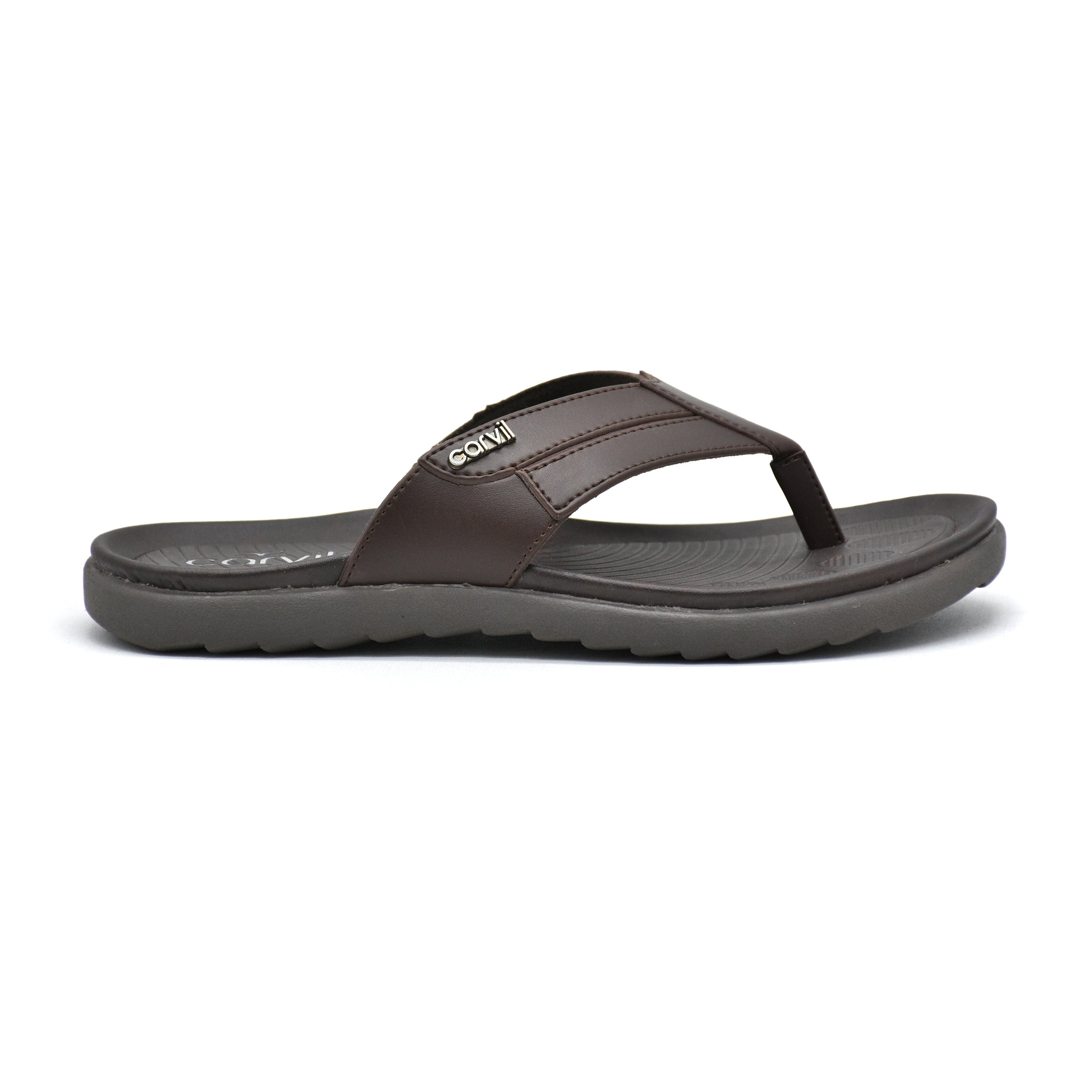 Carvil Sandal Pria FETINO-01 M DARK BROWN
