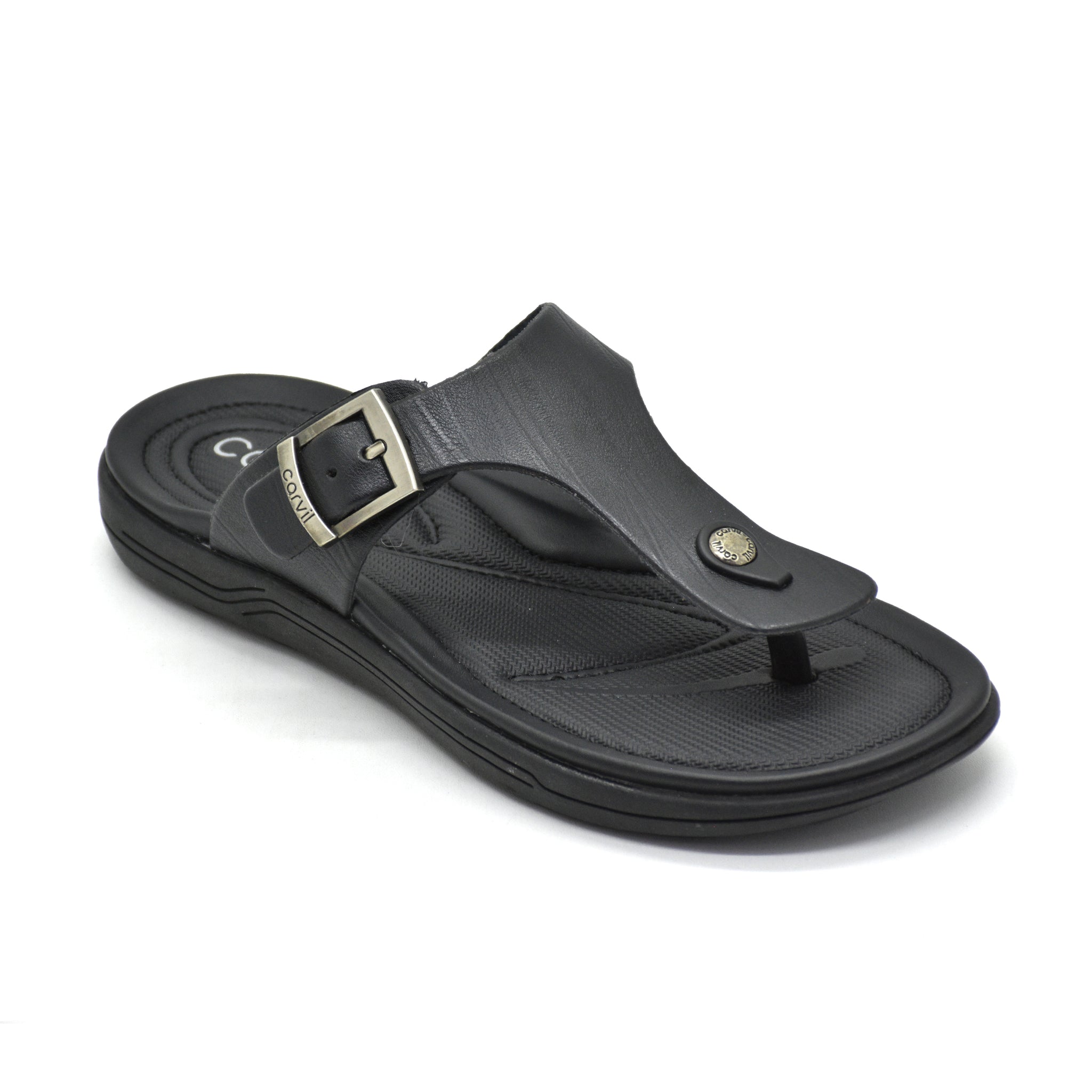Carvil Sandal Pria FIEGO-01 M BLACK