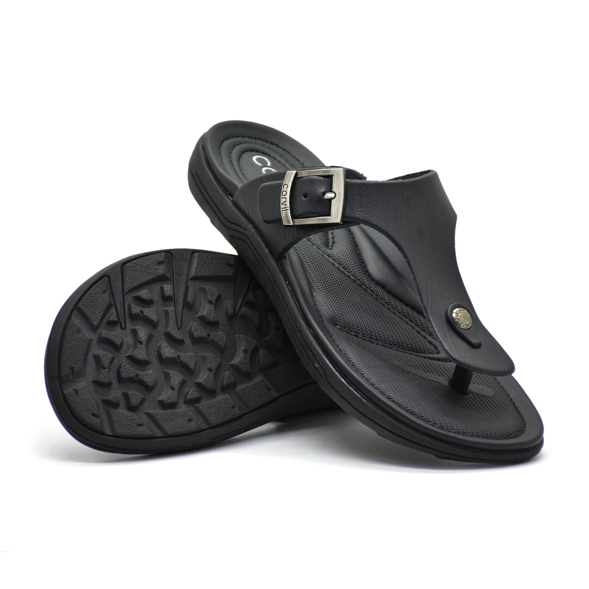 Carvil Sandal Pria FIEGO-01 M BLACK