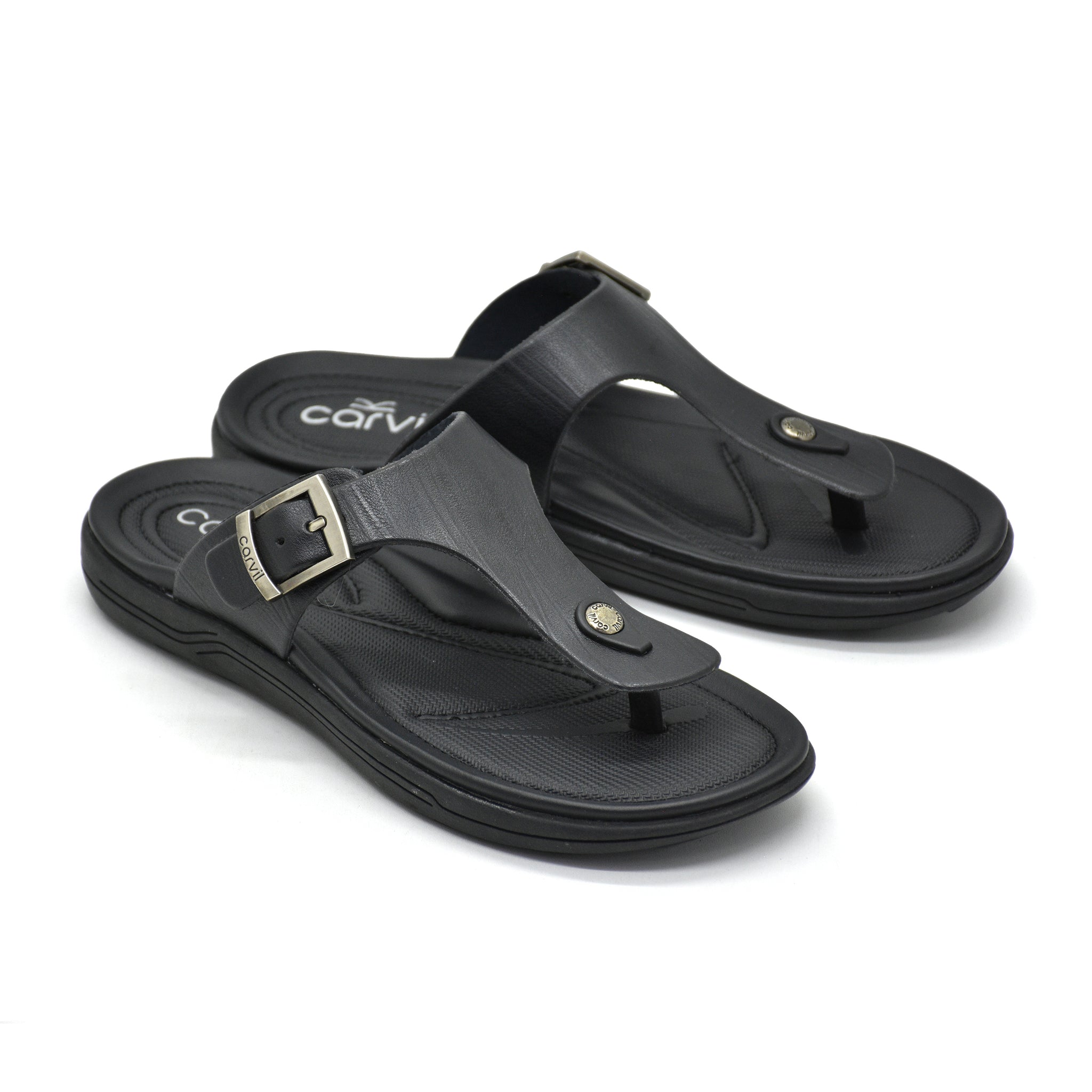 Carvil Sandal Pria FIEGO-01 M BLACK