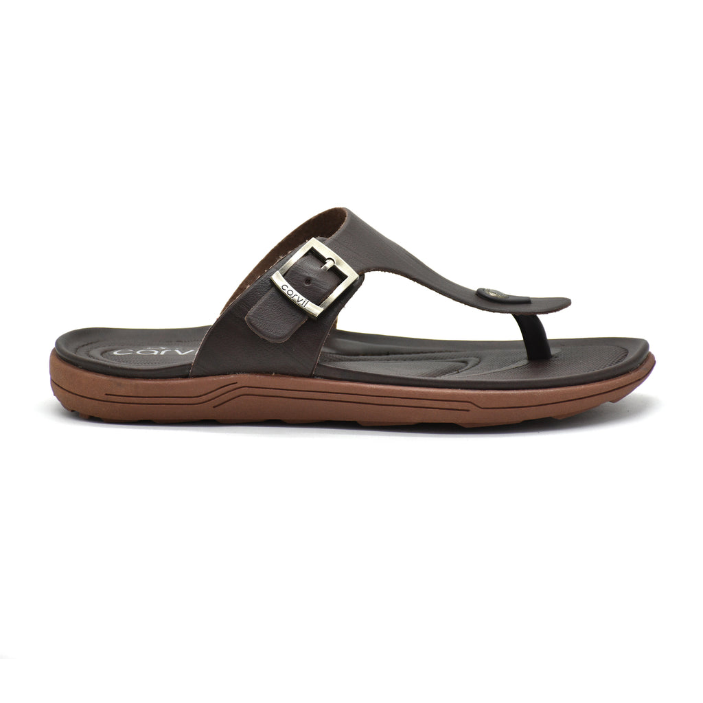 Carvil Sandal Pria FIEGO-01 M DARK BROWN