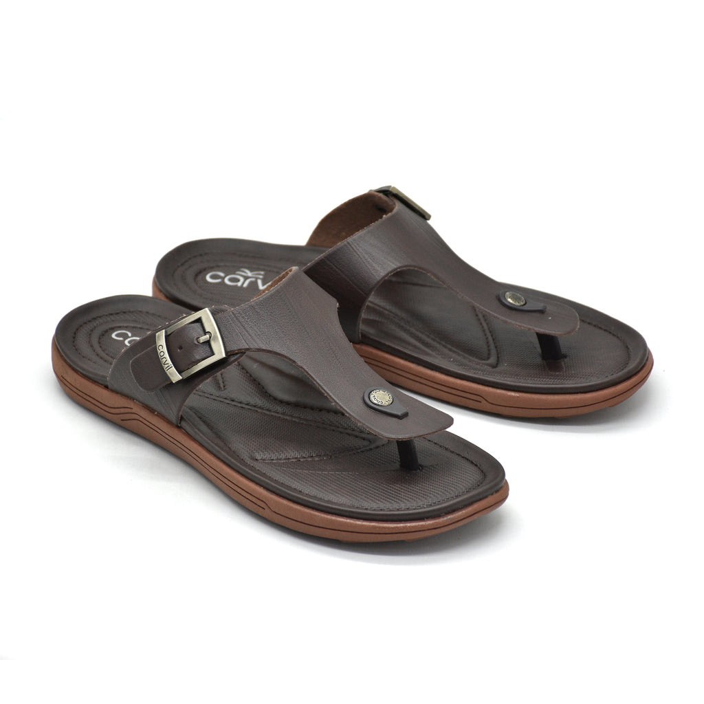 Carvil Sandal Pria FIEGO-01 M DARK BROWN