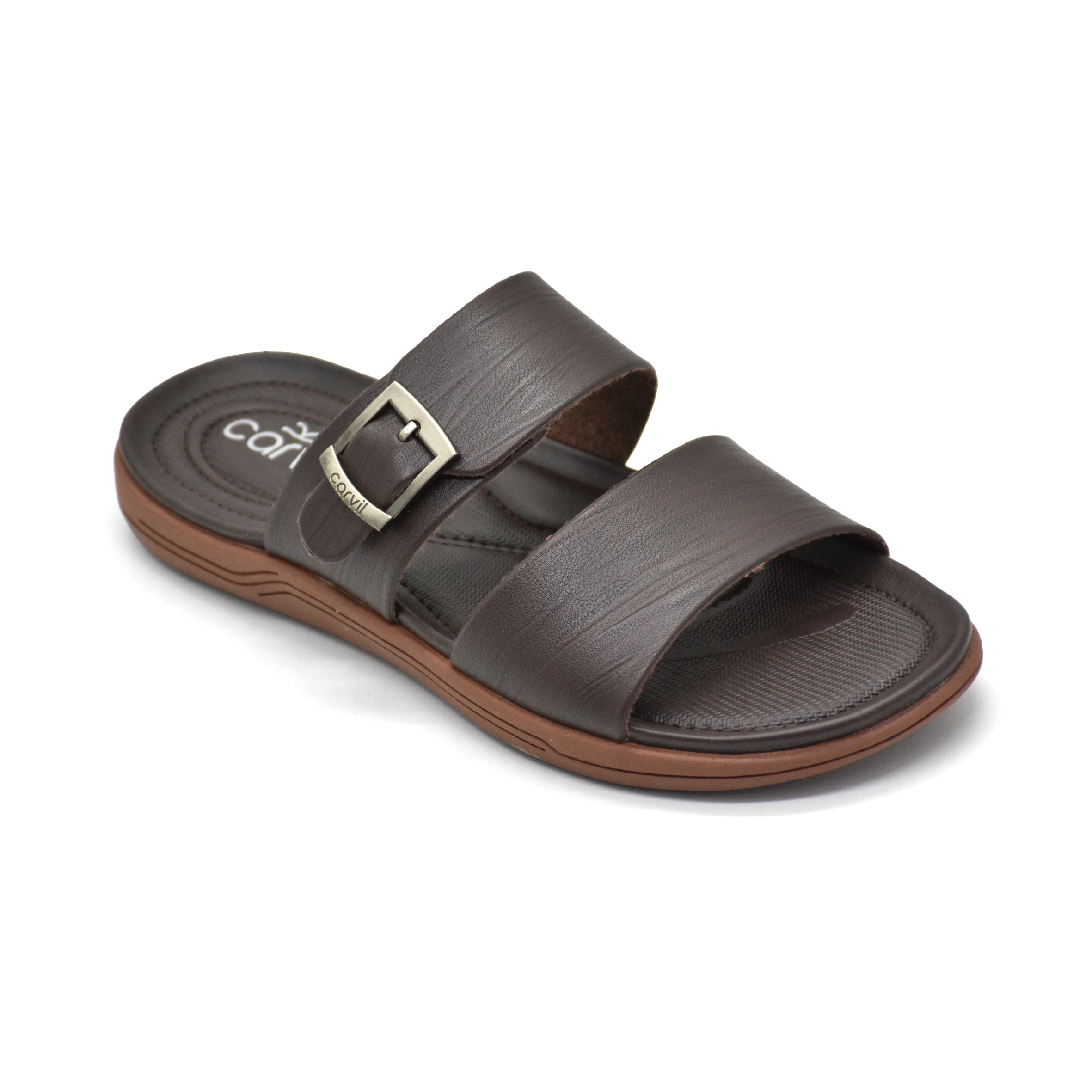 Carvil Sandal Pria FIEGO-02 M DARK BROWN