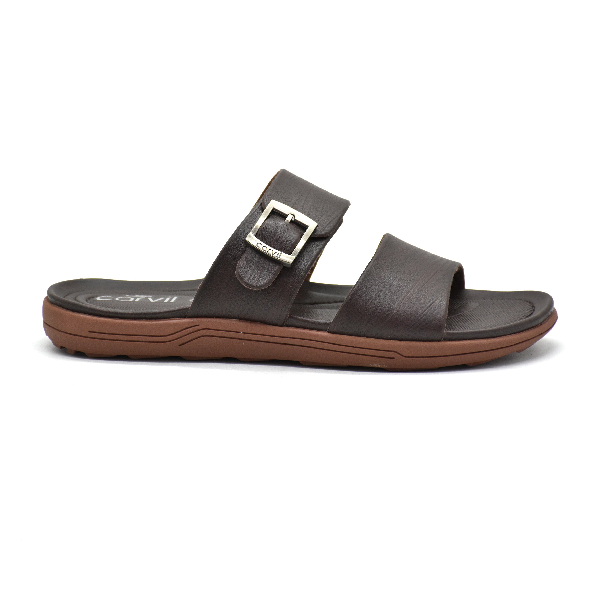 Carvil Sandal Pria FIEGO-02 M DARK BROWN