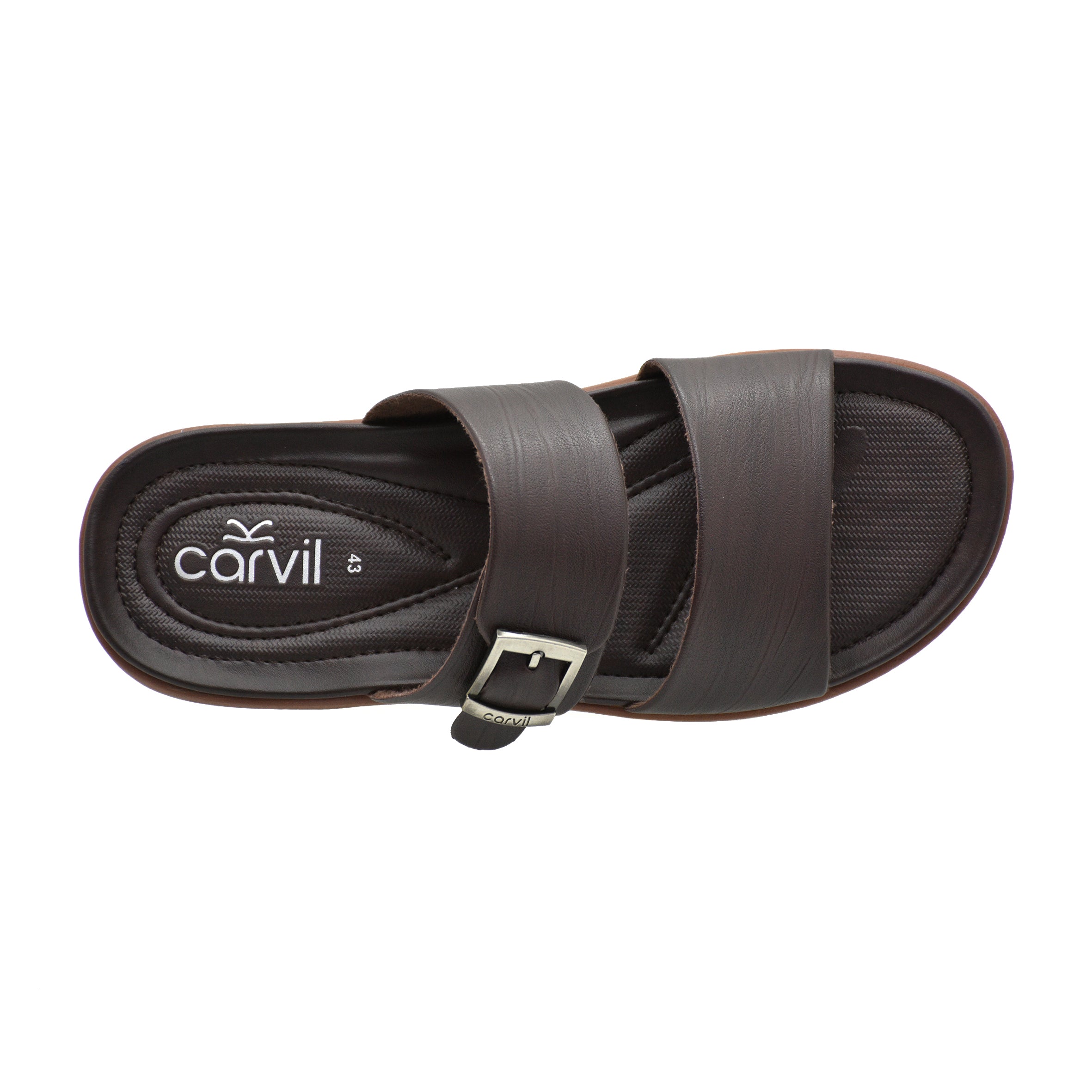 Carvil Sandal Pria FIEGO-02 M DARK BROWN