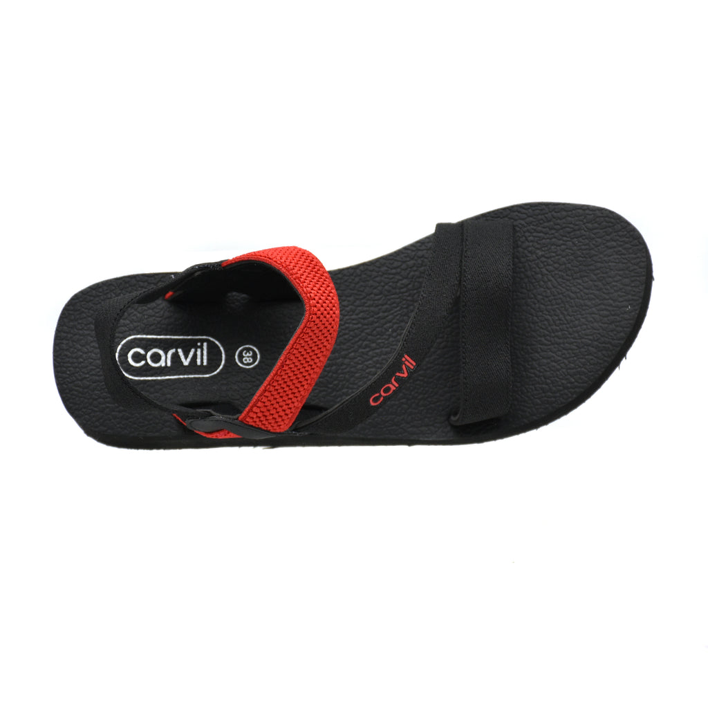 Carvil Sandal Wanita FINOLA TB - BLACK/RED