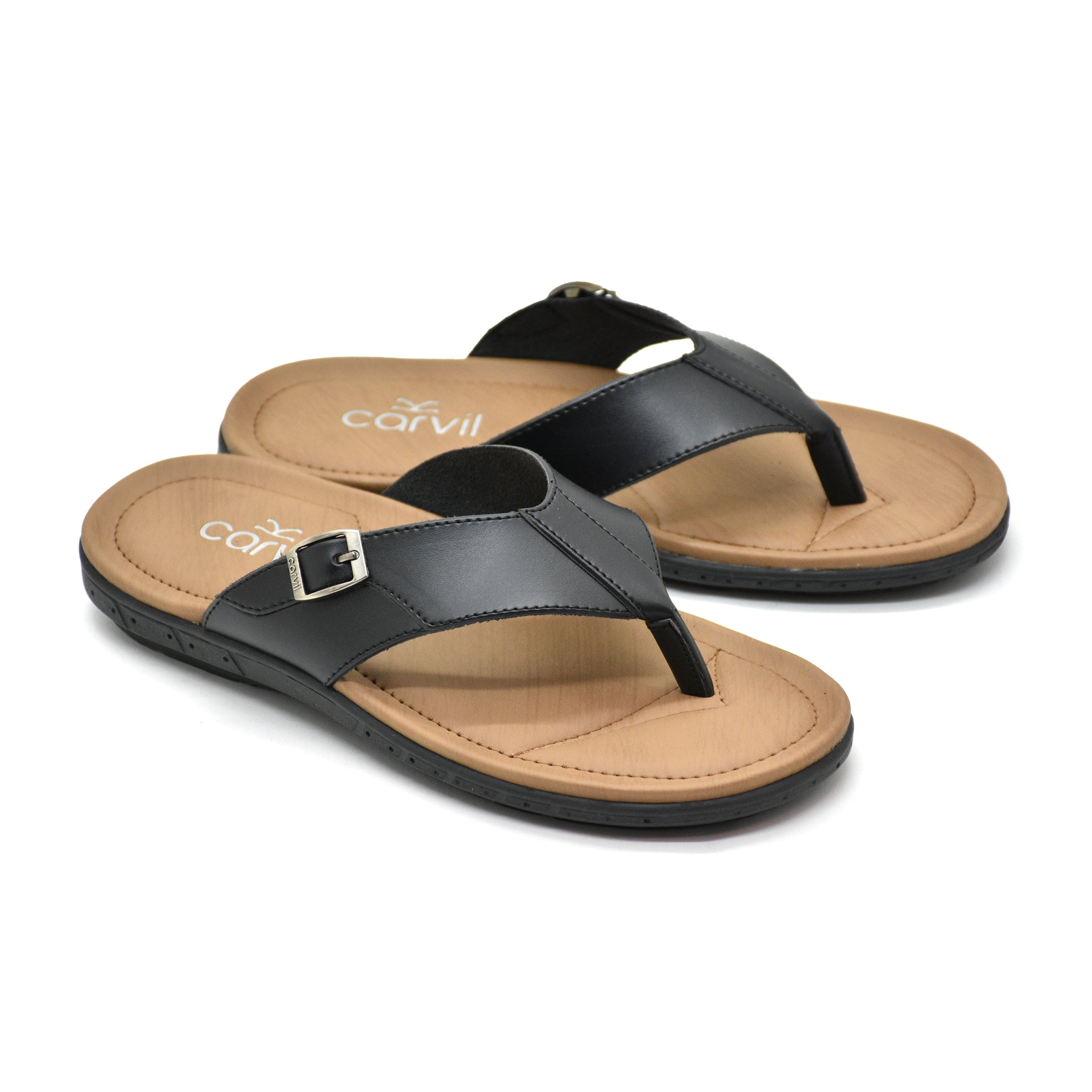 Carvil Sandal Pria FLAVO-01 M BLACK
