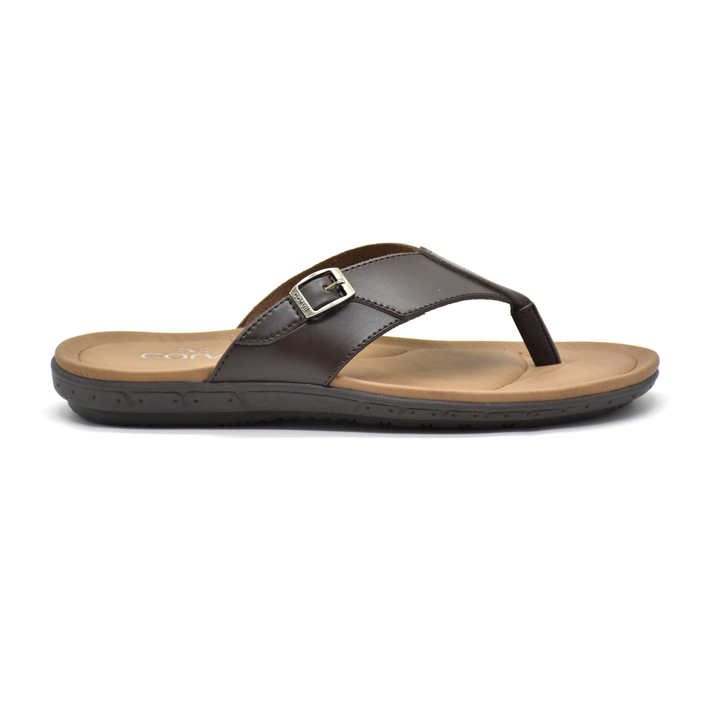 Carvil Sandal Pria FLAVO-01 M DARK BROWN