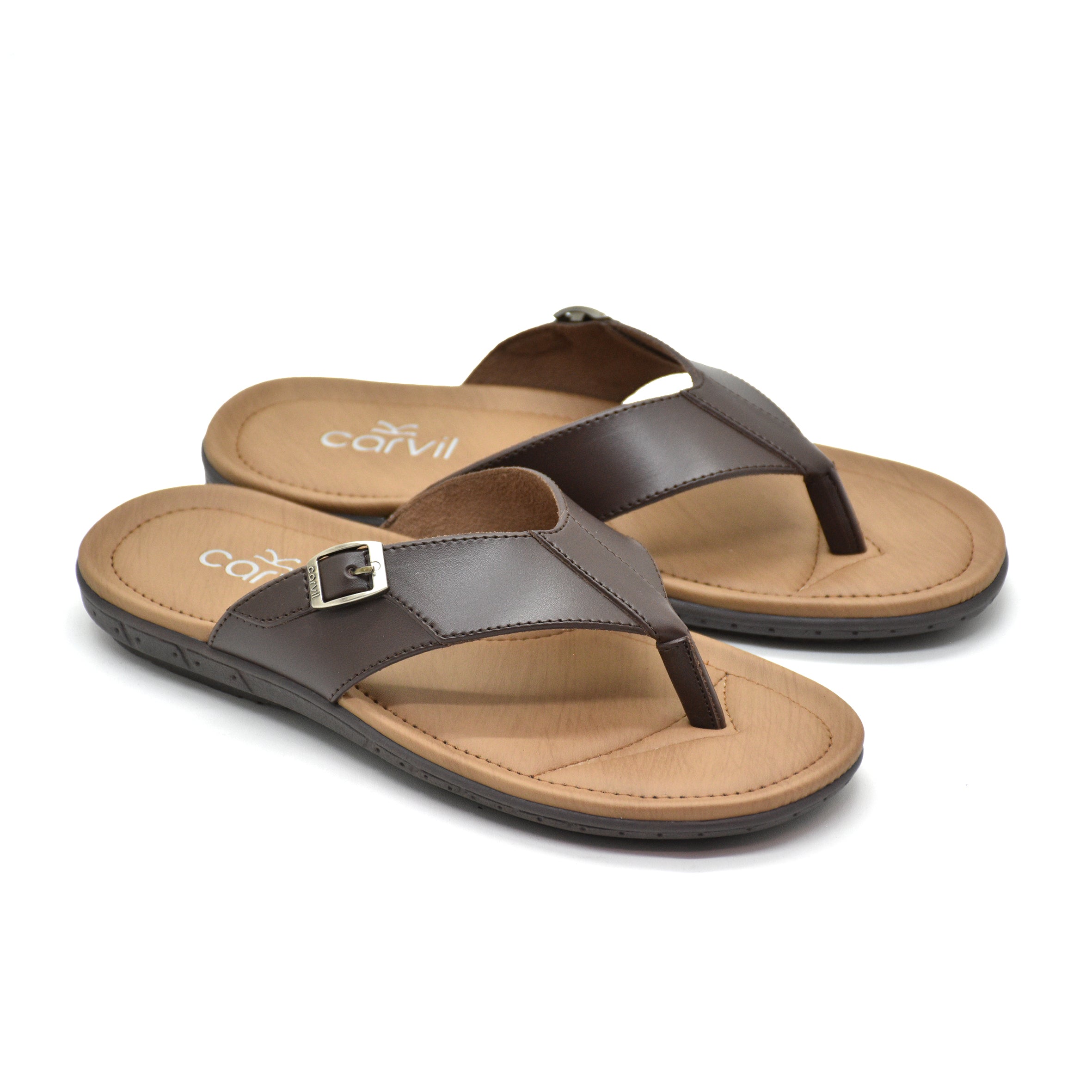 Carvil Sandal Pria FLAVO-01 M DARK BROWN