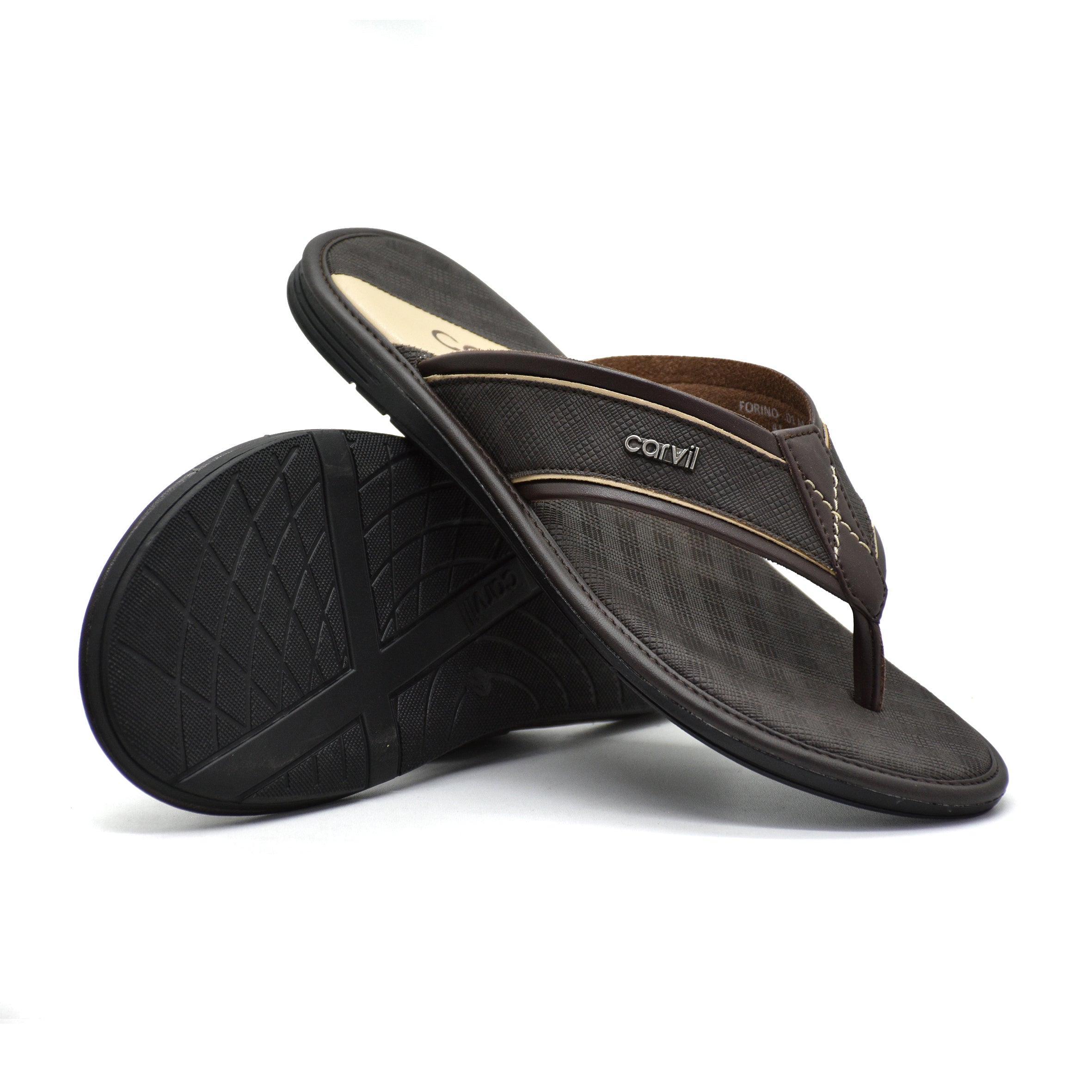 Carvil Sandal Pria FORINO-01 M DARK BROWN