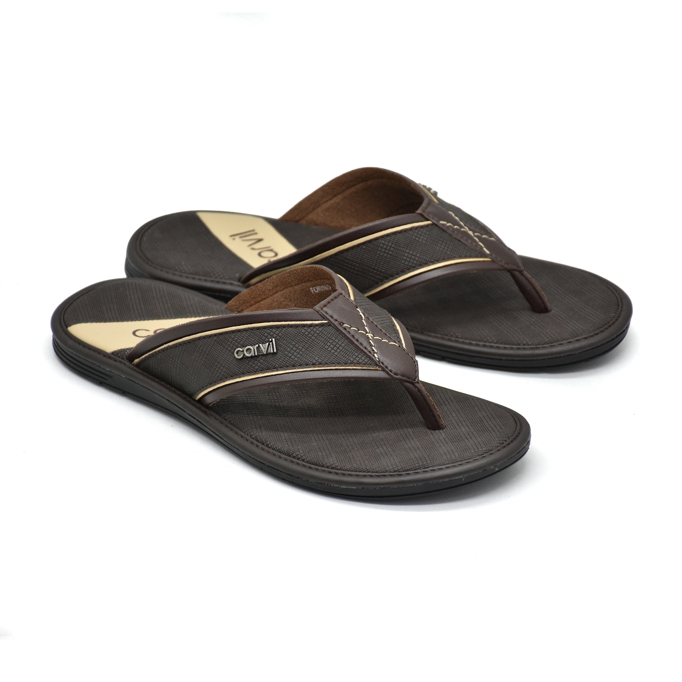 Carvil Sandal Pria FORINO-01 M DARK BROWN