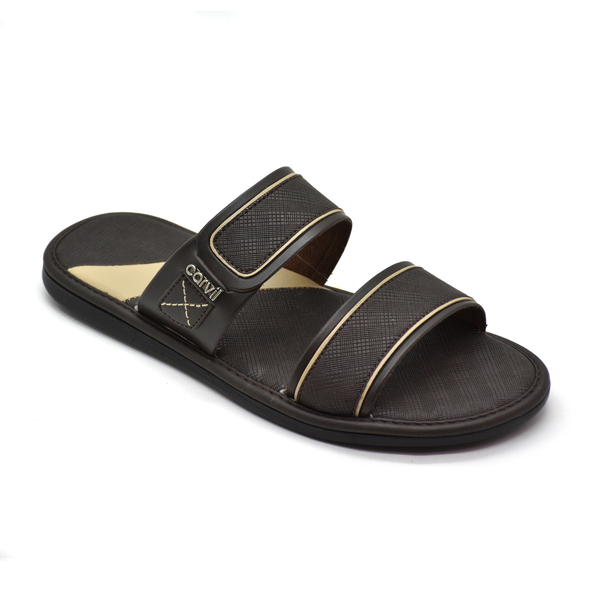 Carvil Sandal Pria FORINO-02 M DARK BROWN