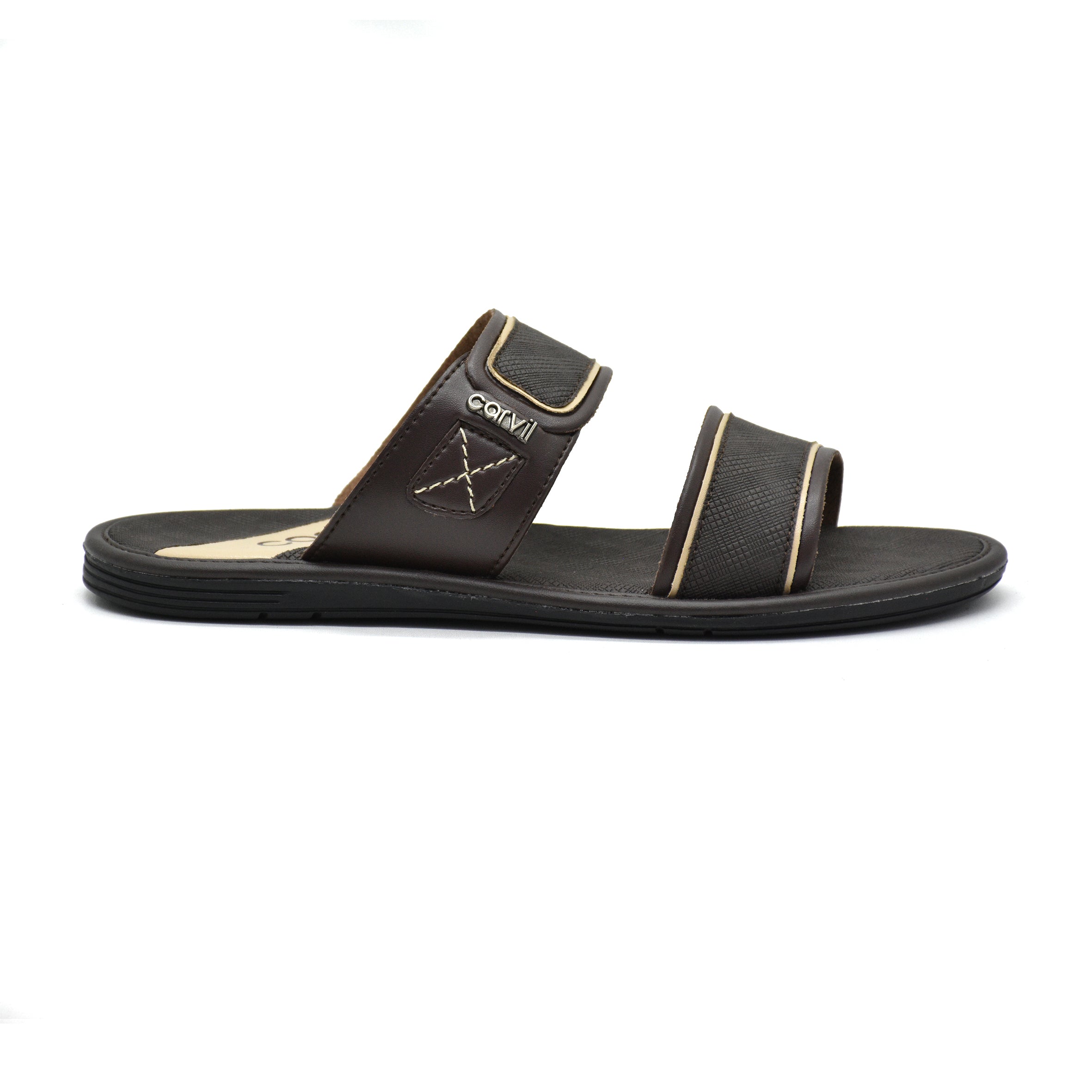 Carvil Sandal Pria FORINO-02 M DARK BROWN