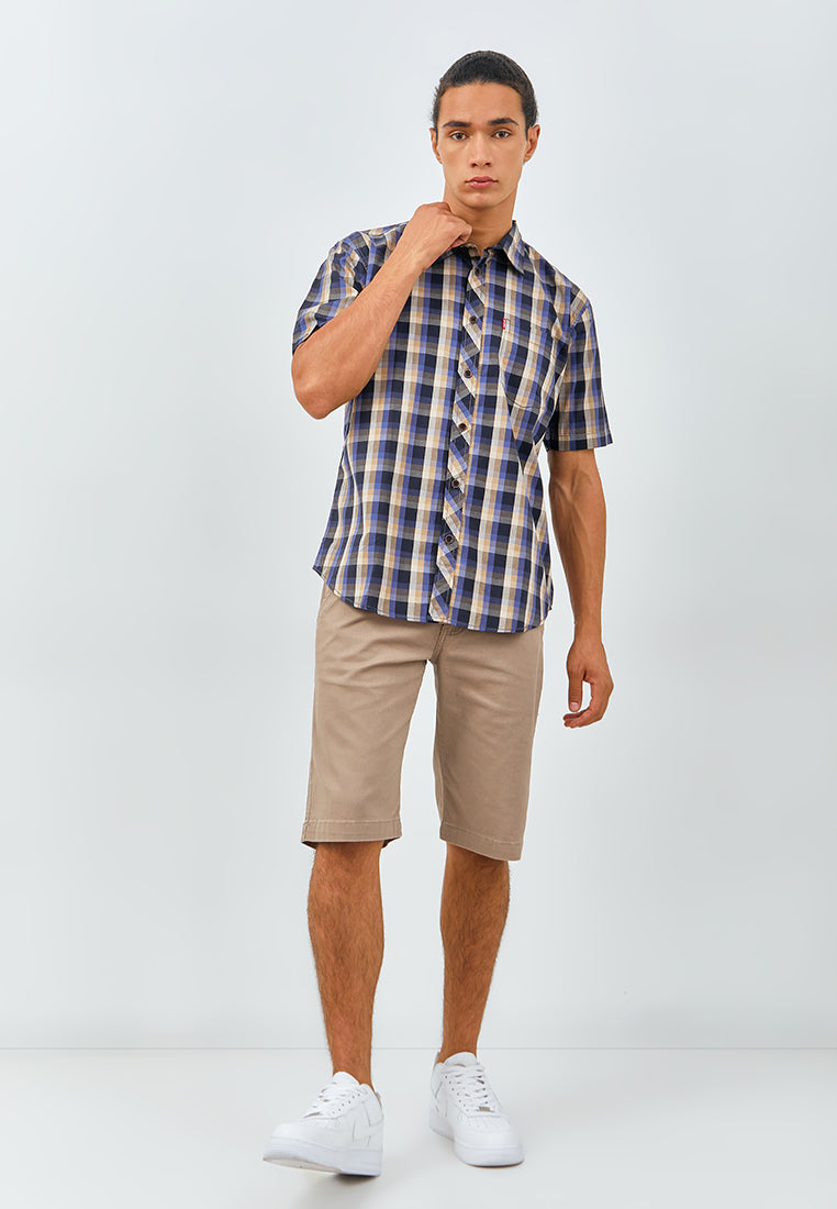 Carvil Kemeja Pria SS GEINO - NVW NAVY/BLUE