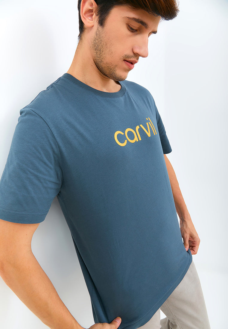 Carvil Kaos Pria GOLDY - BLU BLUE