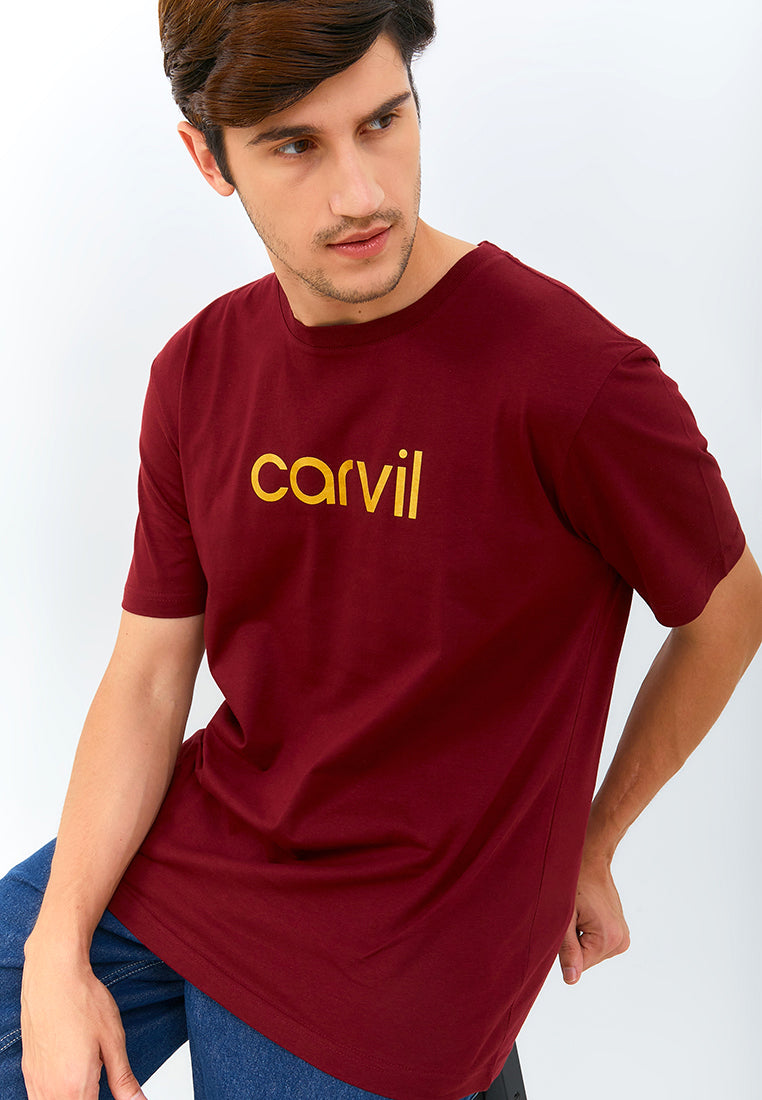 Carvil Kaos Pria GOLDY - MRN MAROON