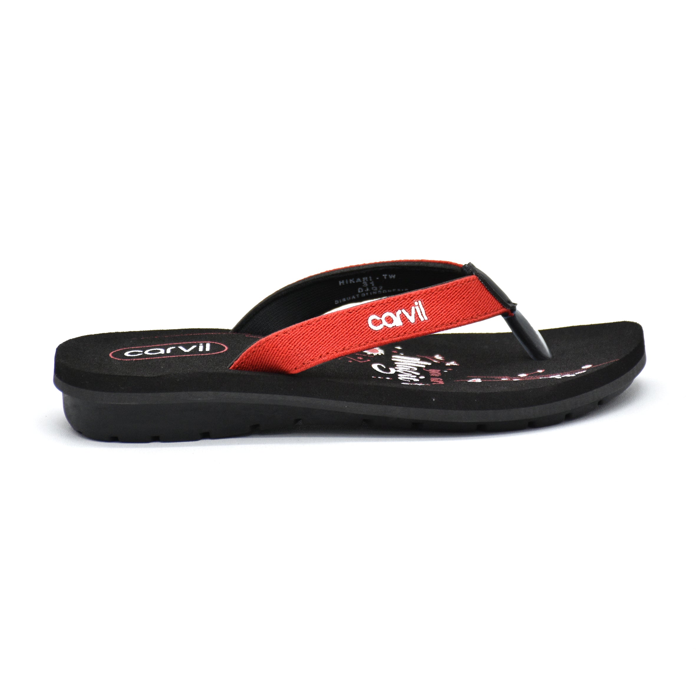 Carvil Sandal Anak HIKARI-TW - BLACK/RED