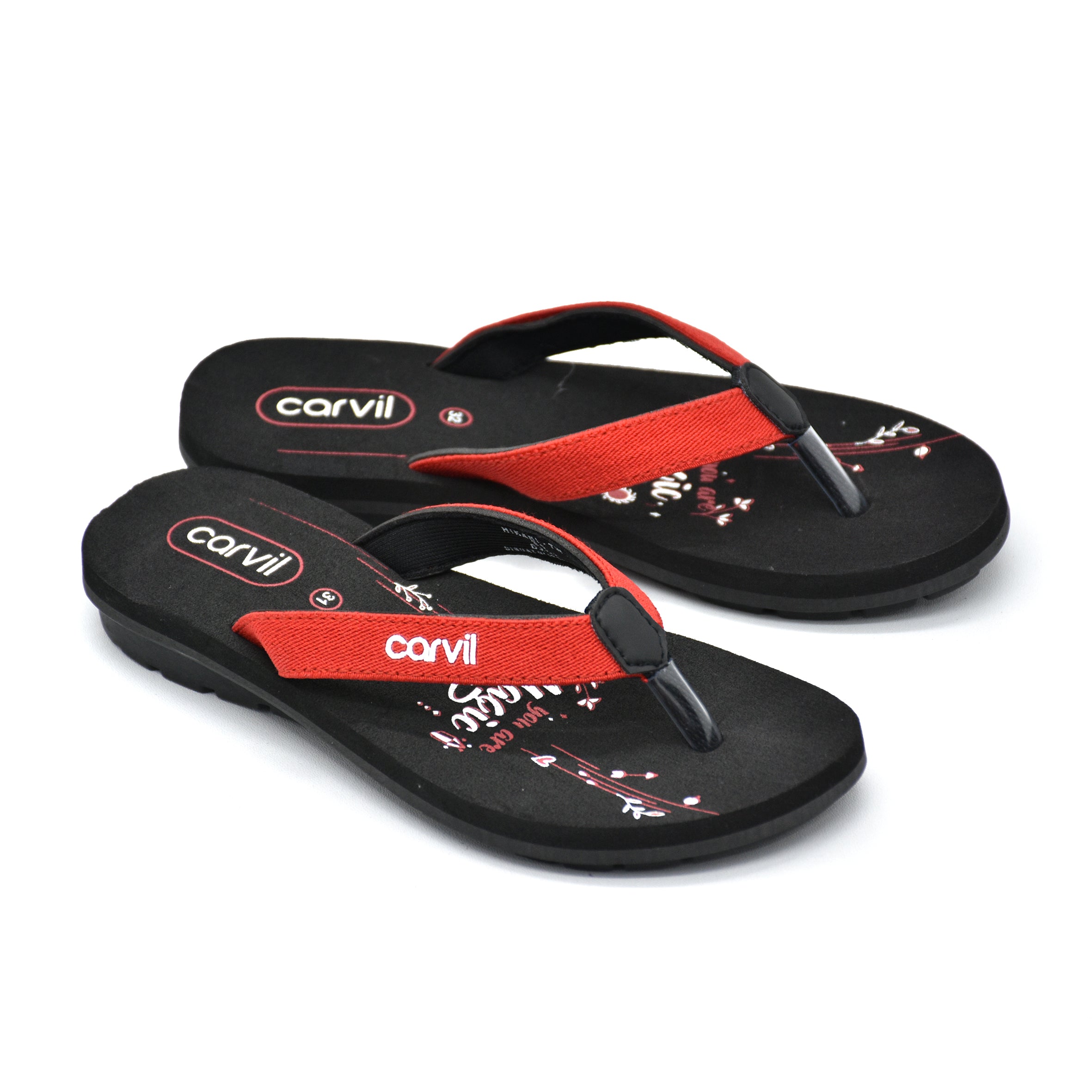 Carvil Sandal Anak HIKARI-TW - BLACK/RED