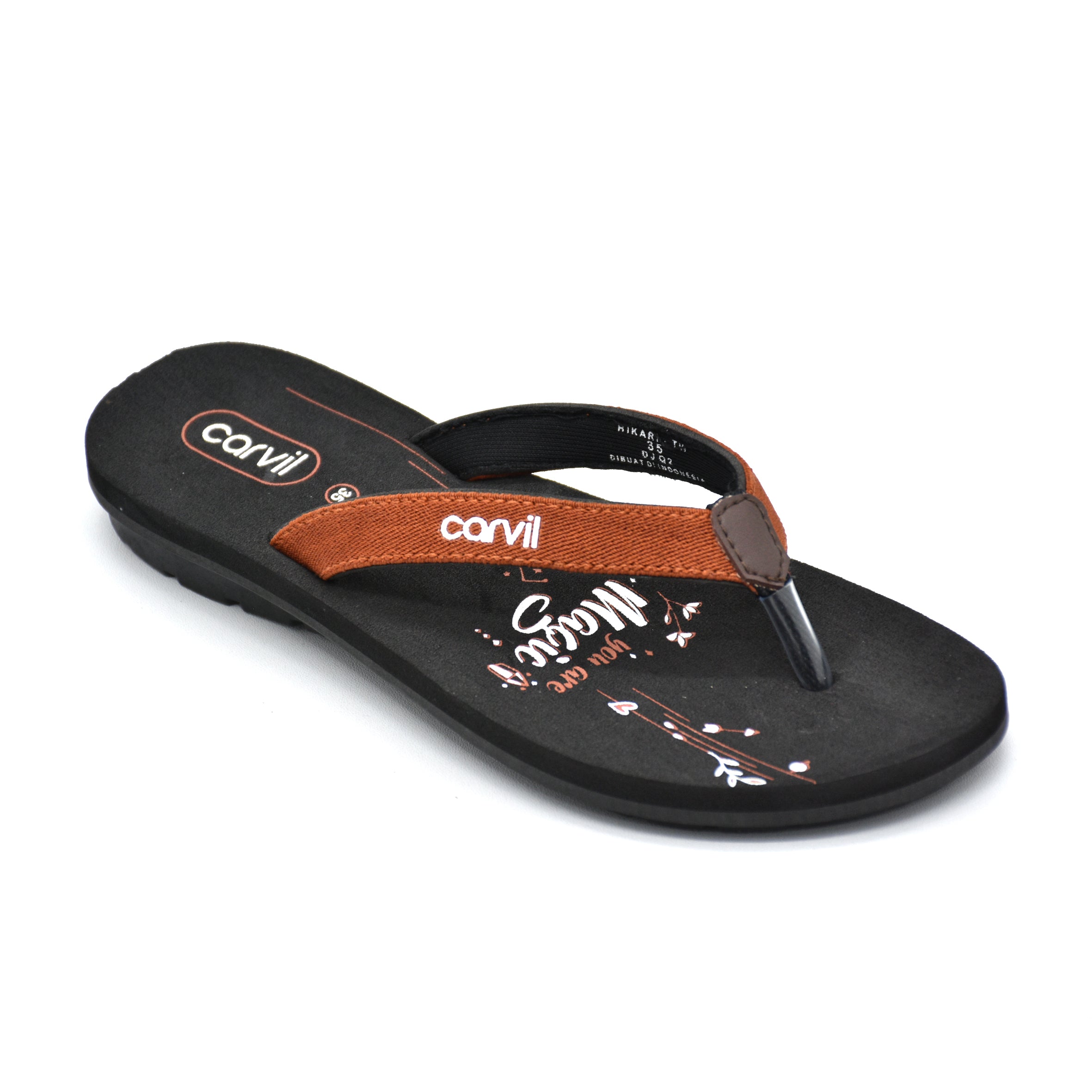 Carvil Sandal Anak HIKARI-TW - BLACK/TERACOTA